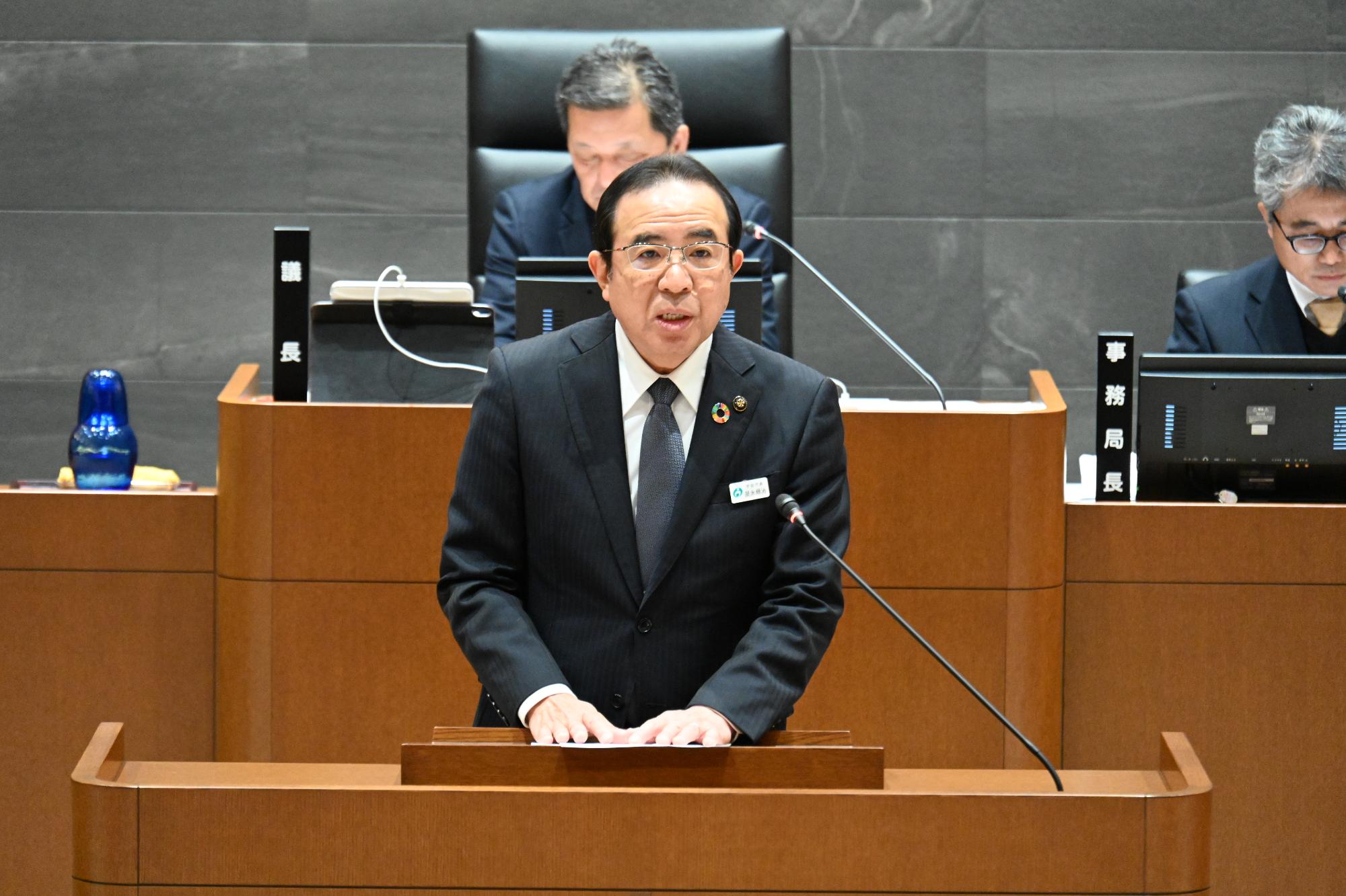 宇佐市長による提案理由説明