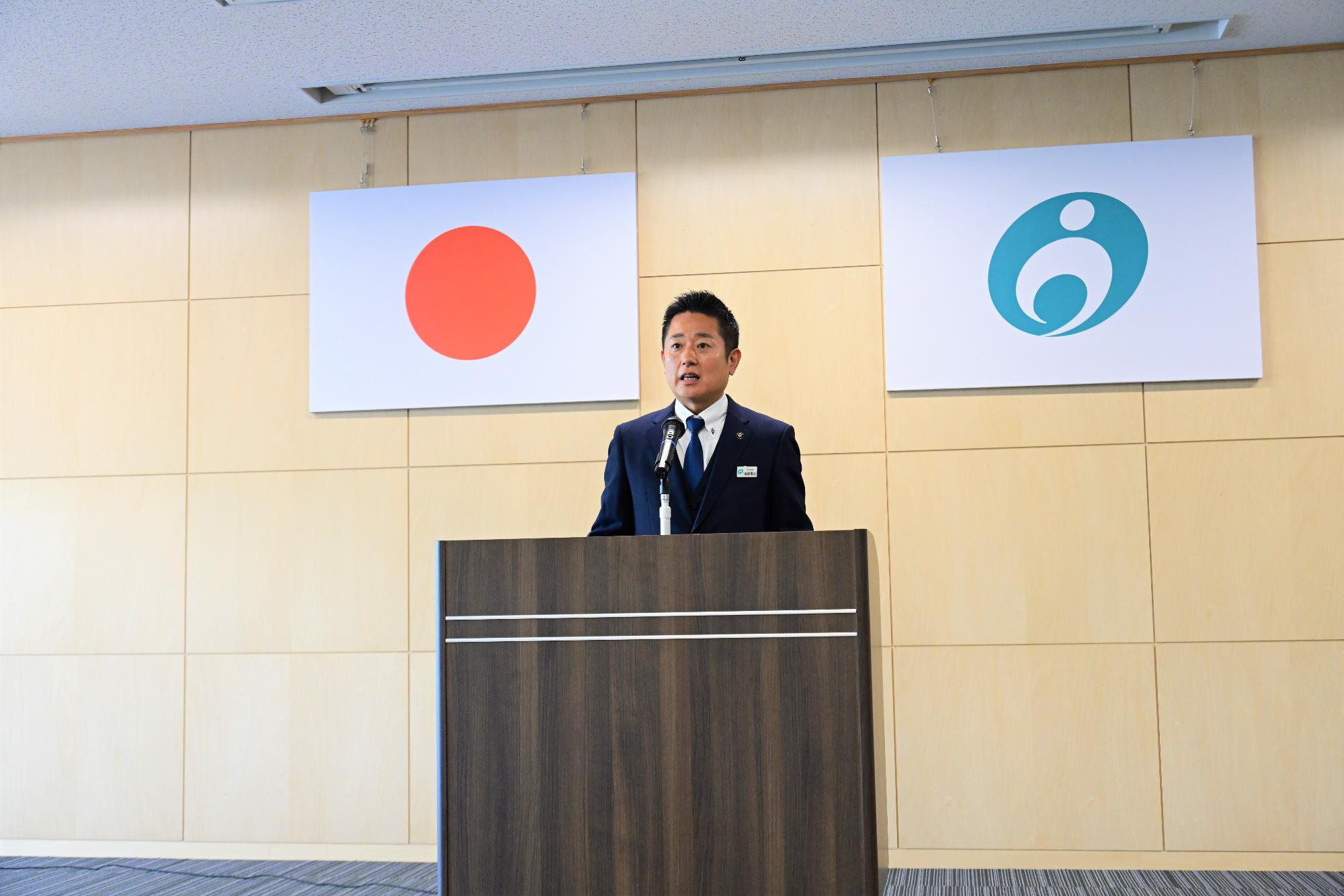 後藤市長就任式0424
