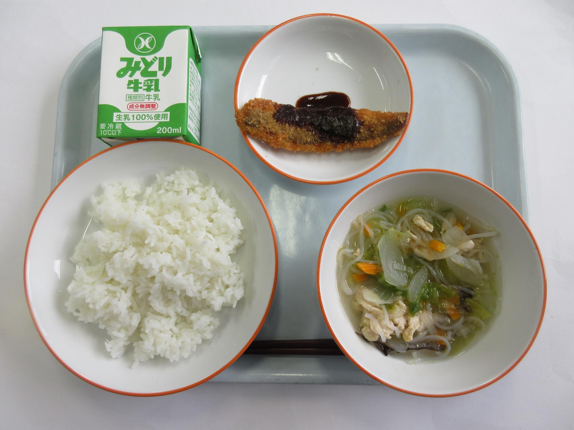 7月27日の給食メニュー