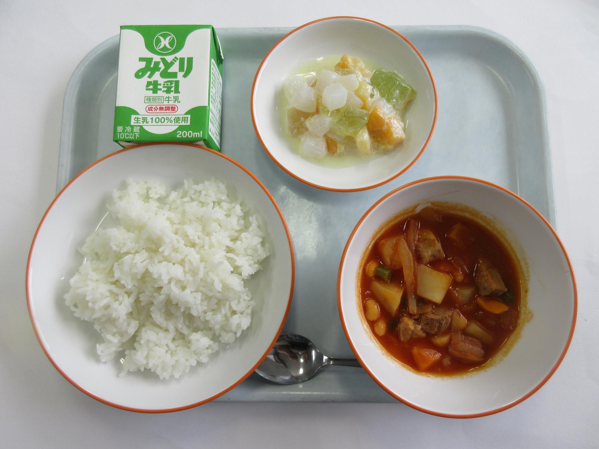 7月27日の給食メニュー