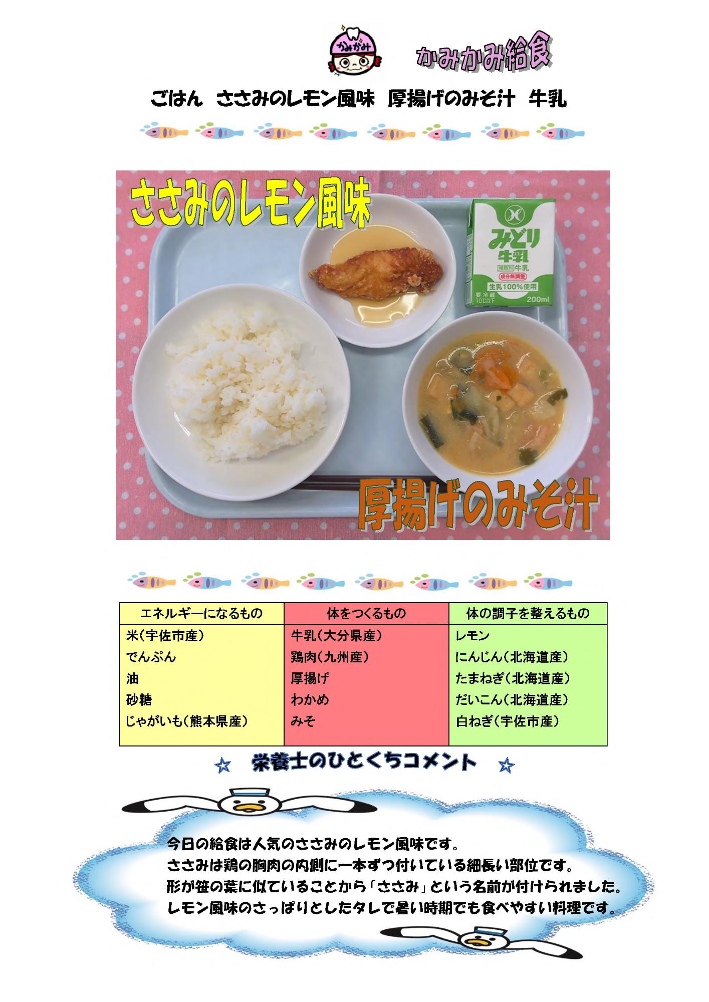8月25日の給食