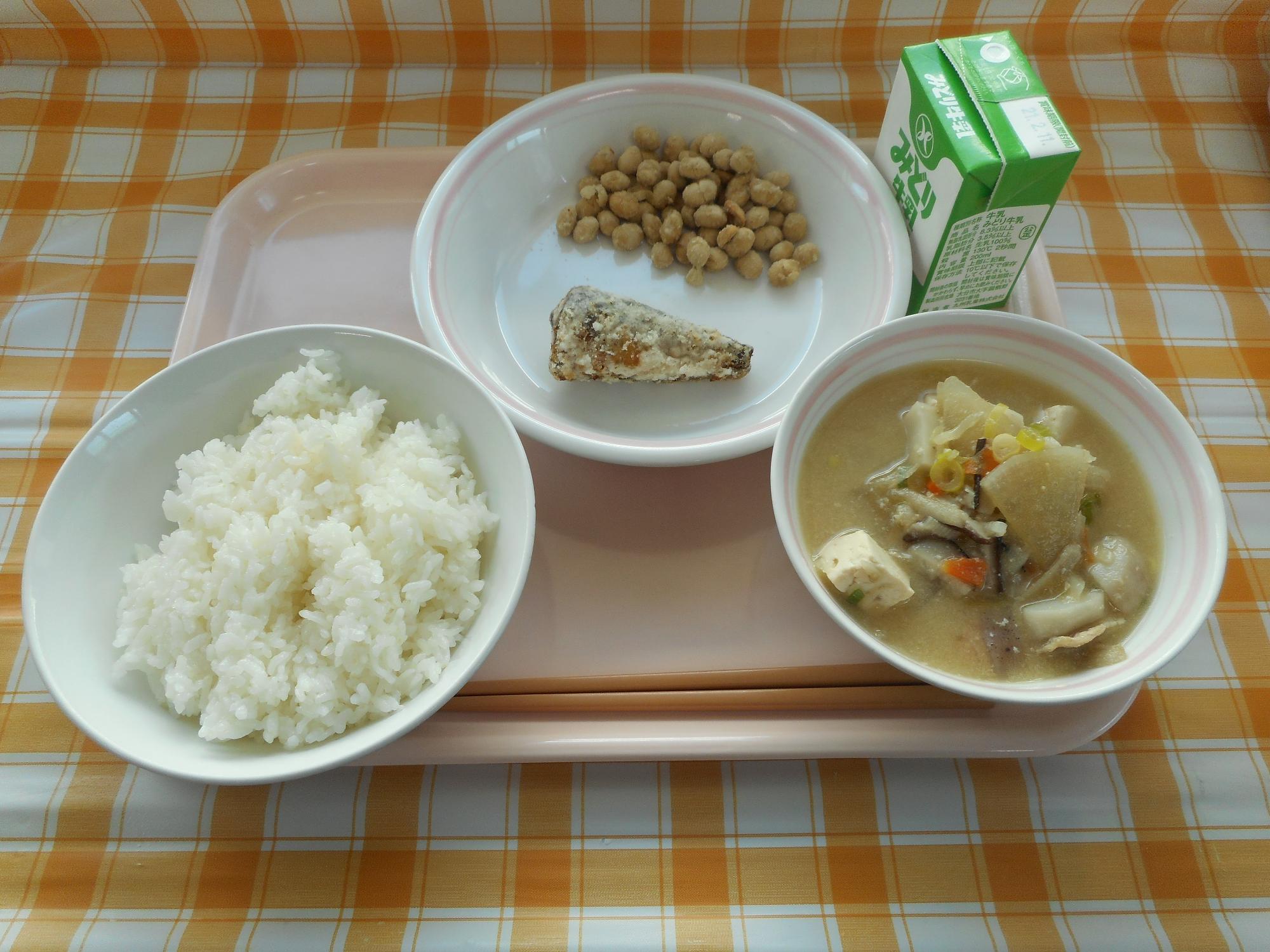 2021年2月2日の給食写真