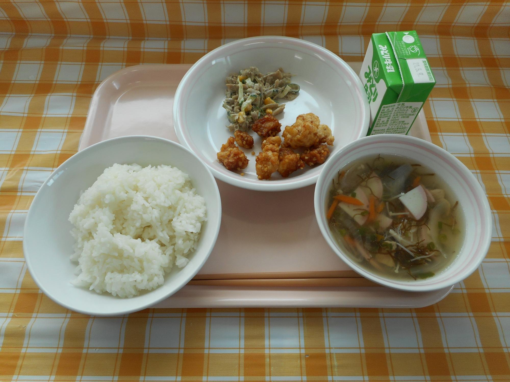 2021年4月30日の給食写真