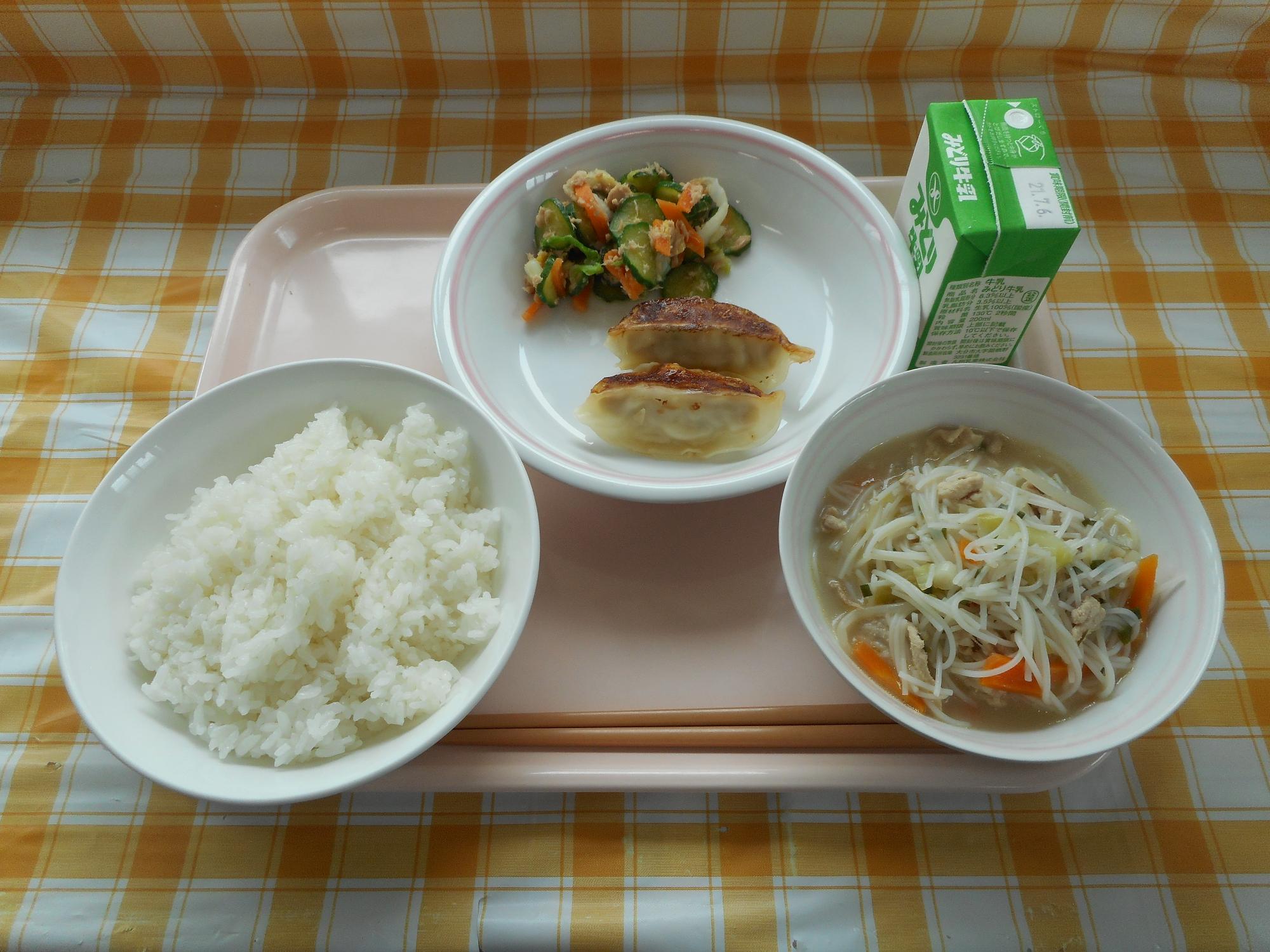 2021年6月28日の給食写真