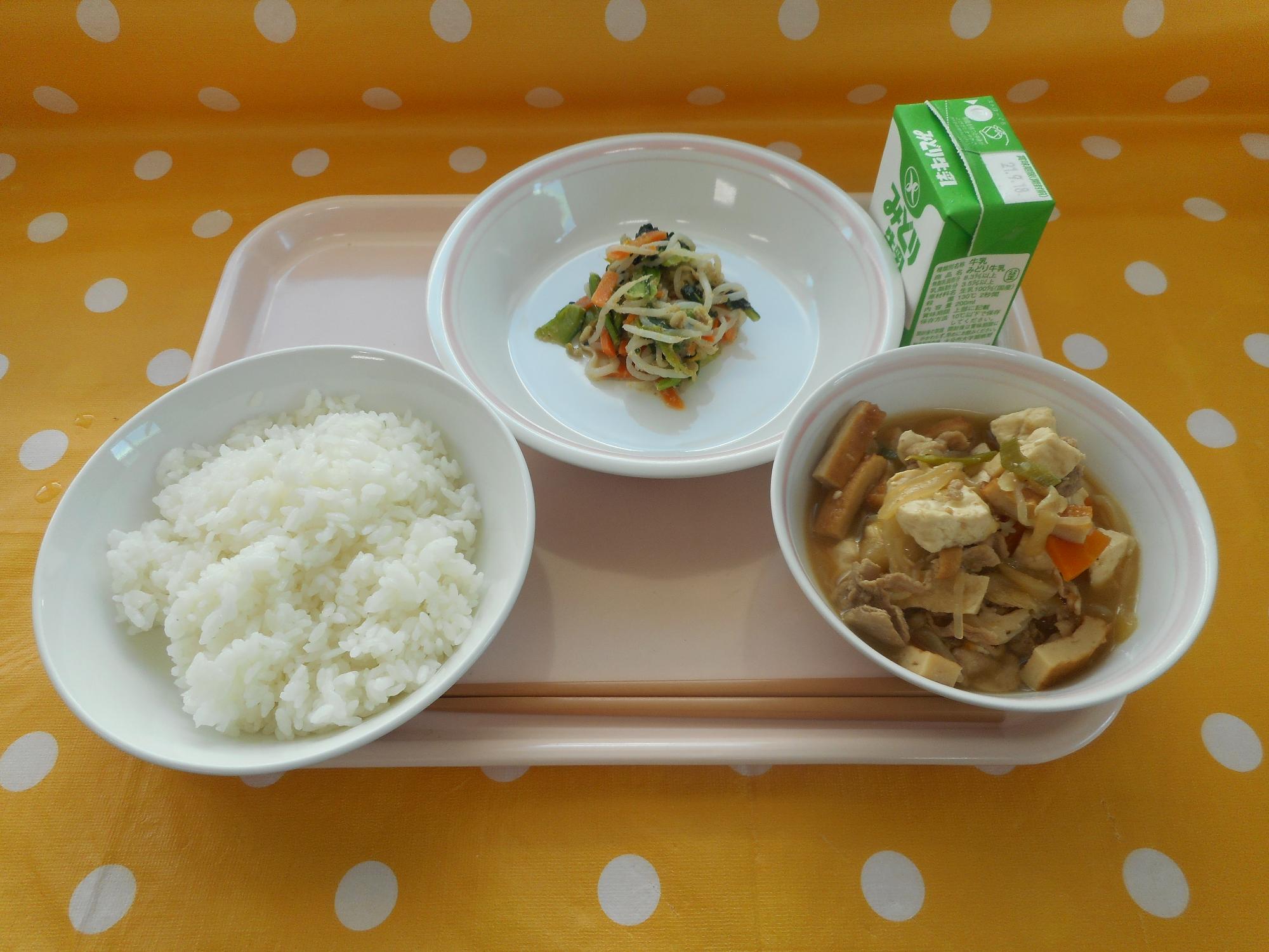 2021年9月9日の給食写真