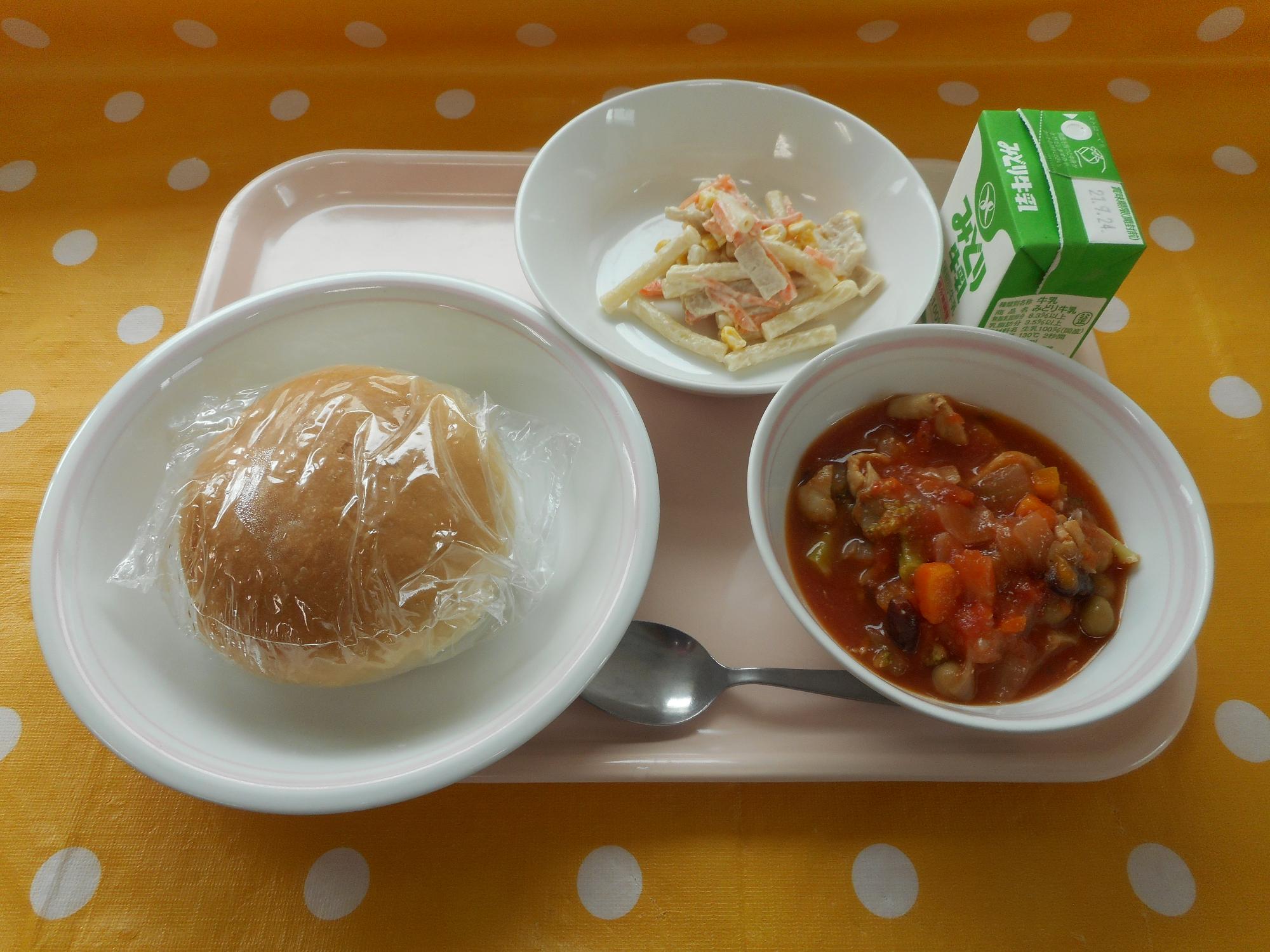 2021年9月15日の給食写真