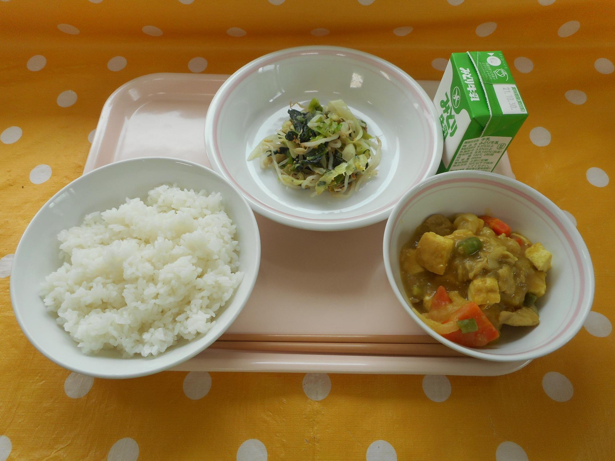 2021年10月21日の給食写真