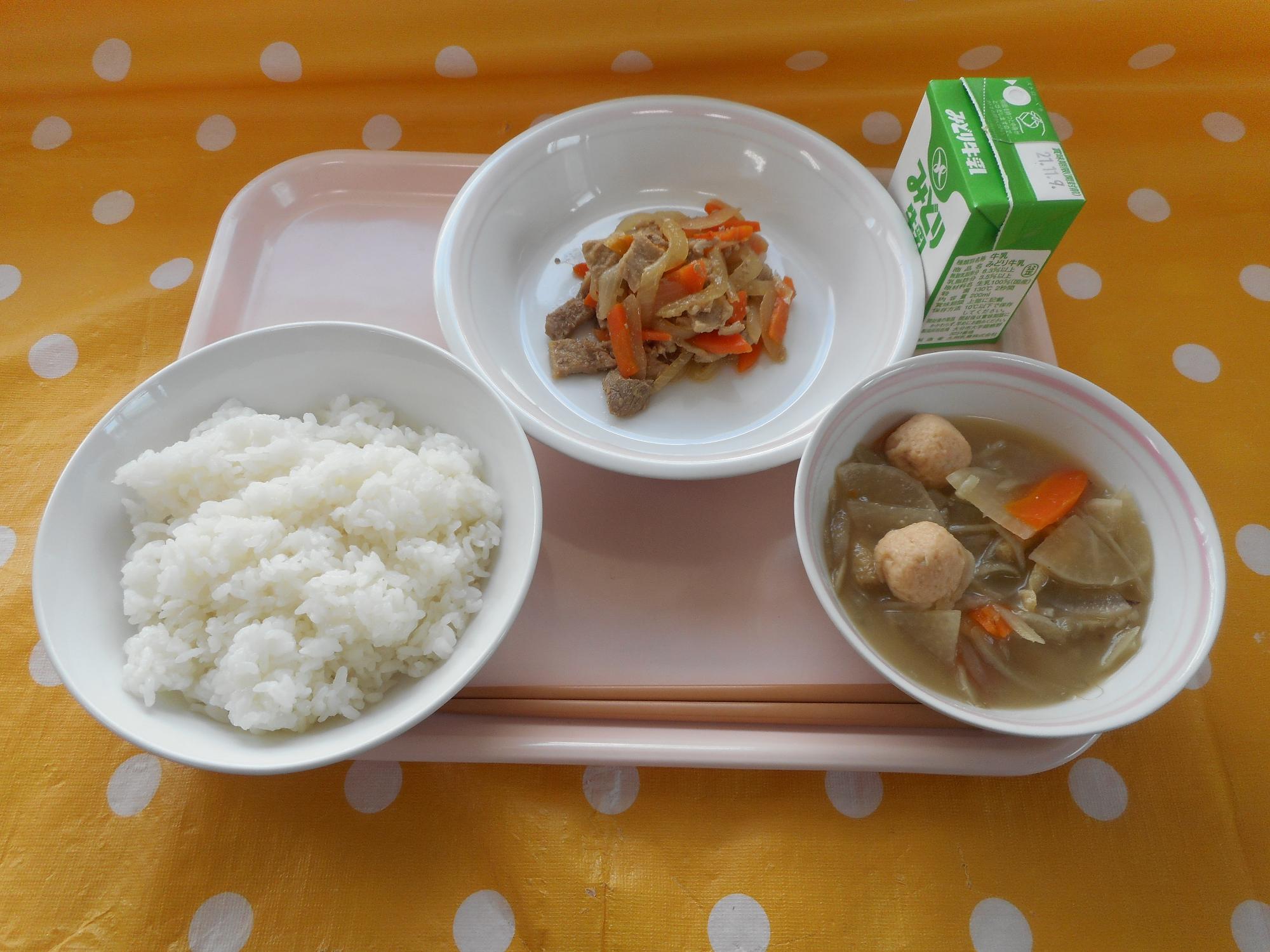 2021年11月1日の給食写真