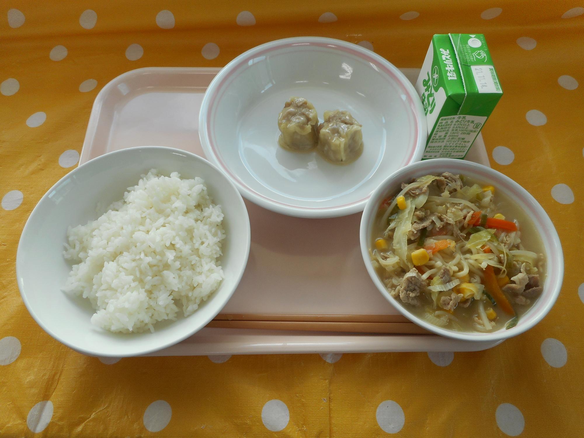 2021年11月5日の給食写真