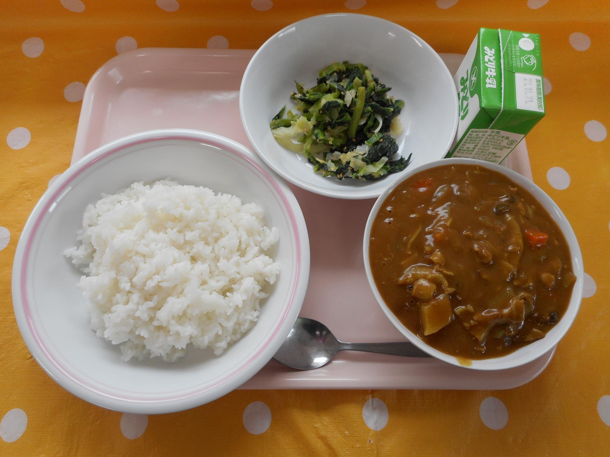 2021年11月12日の給食写真