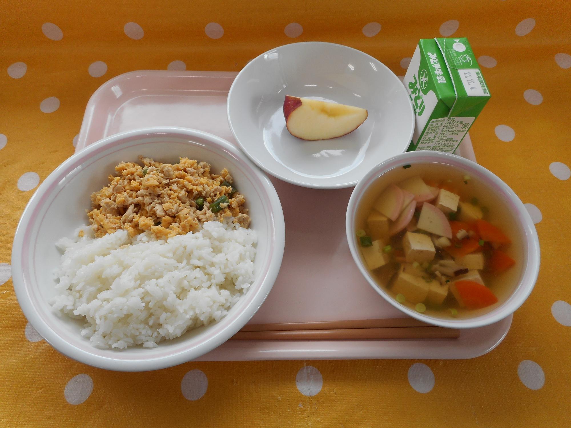 2021年11月25日の給食写真
