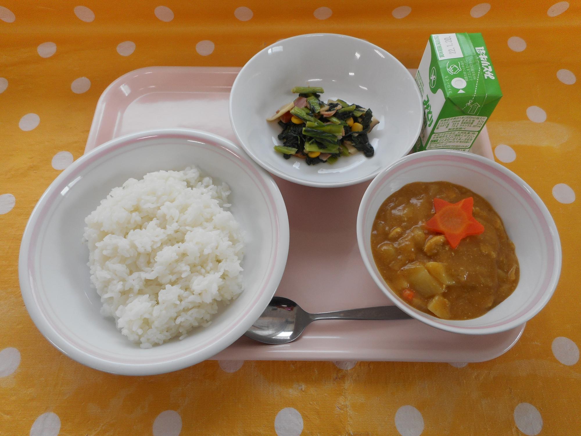 2022年1月11日の給食写真