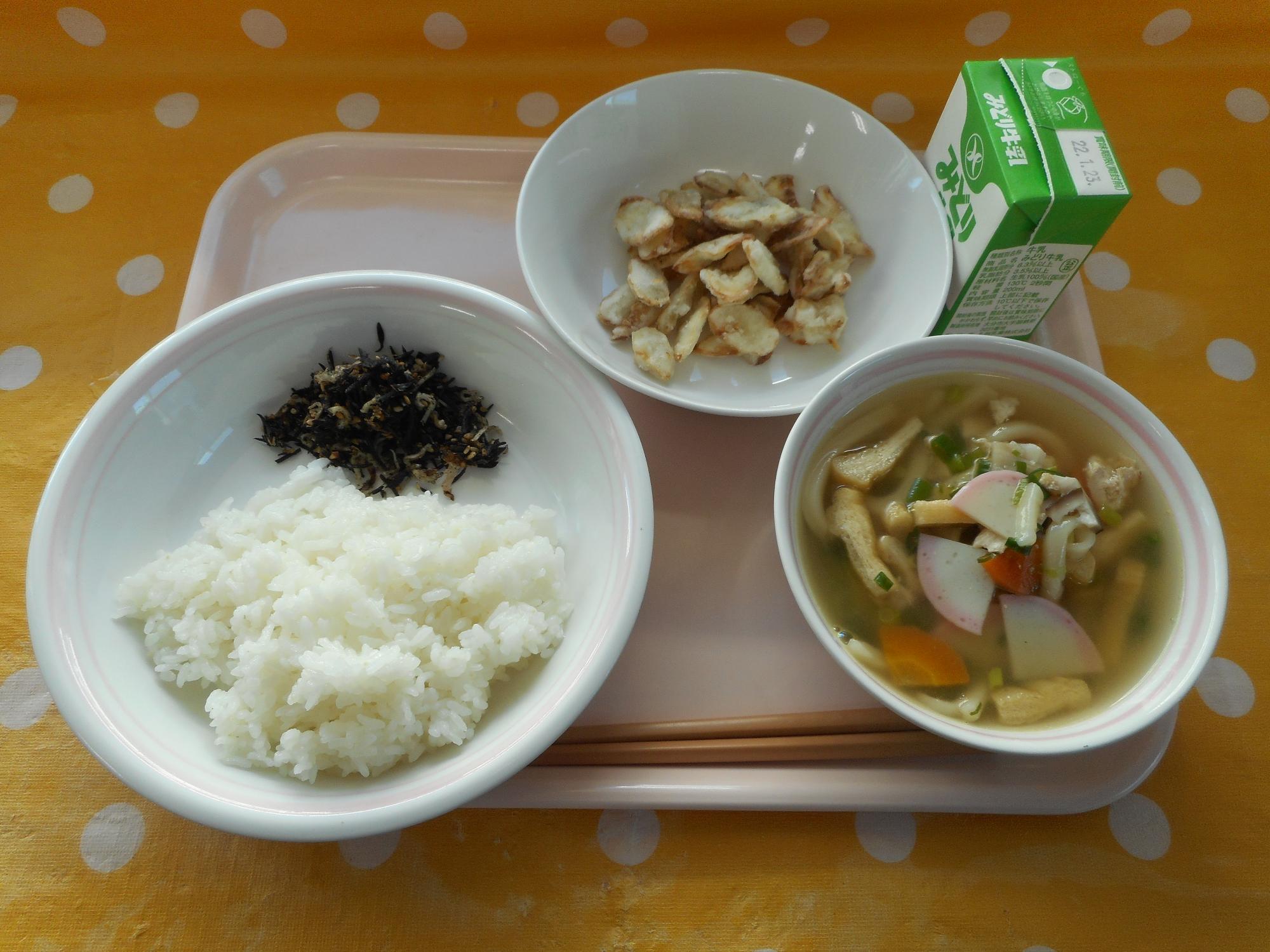 2022年1月14日の給食写真