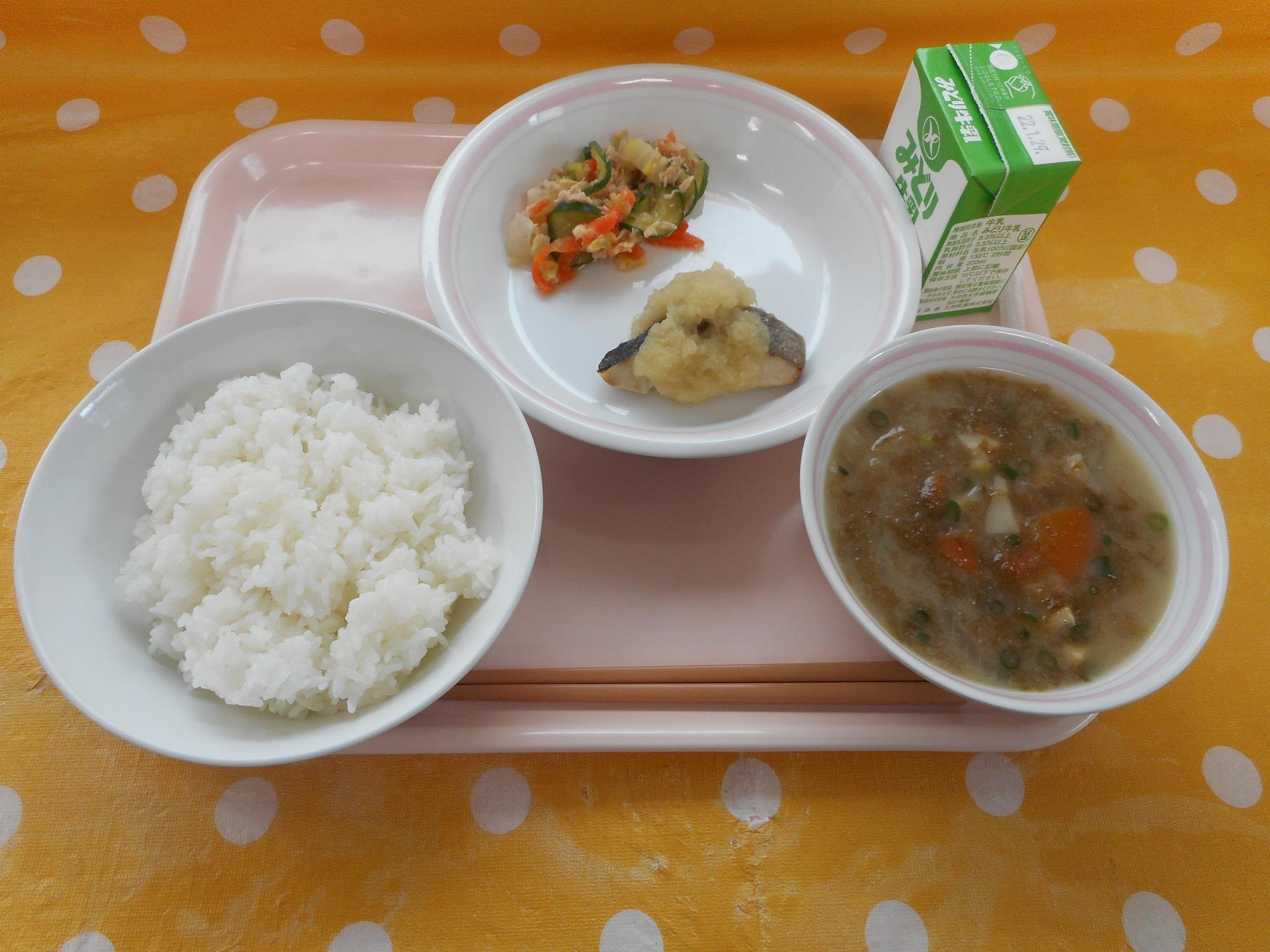2022年1月20日の給食写真