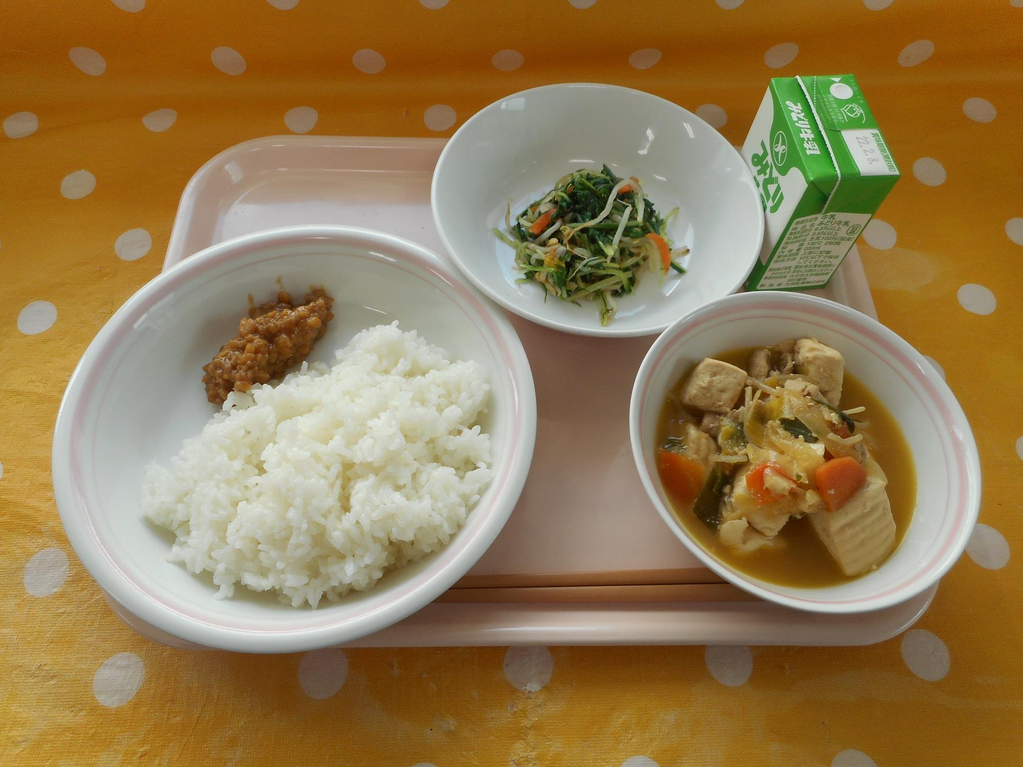 2022年1月31日の給食写真