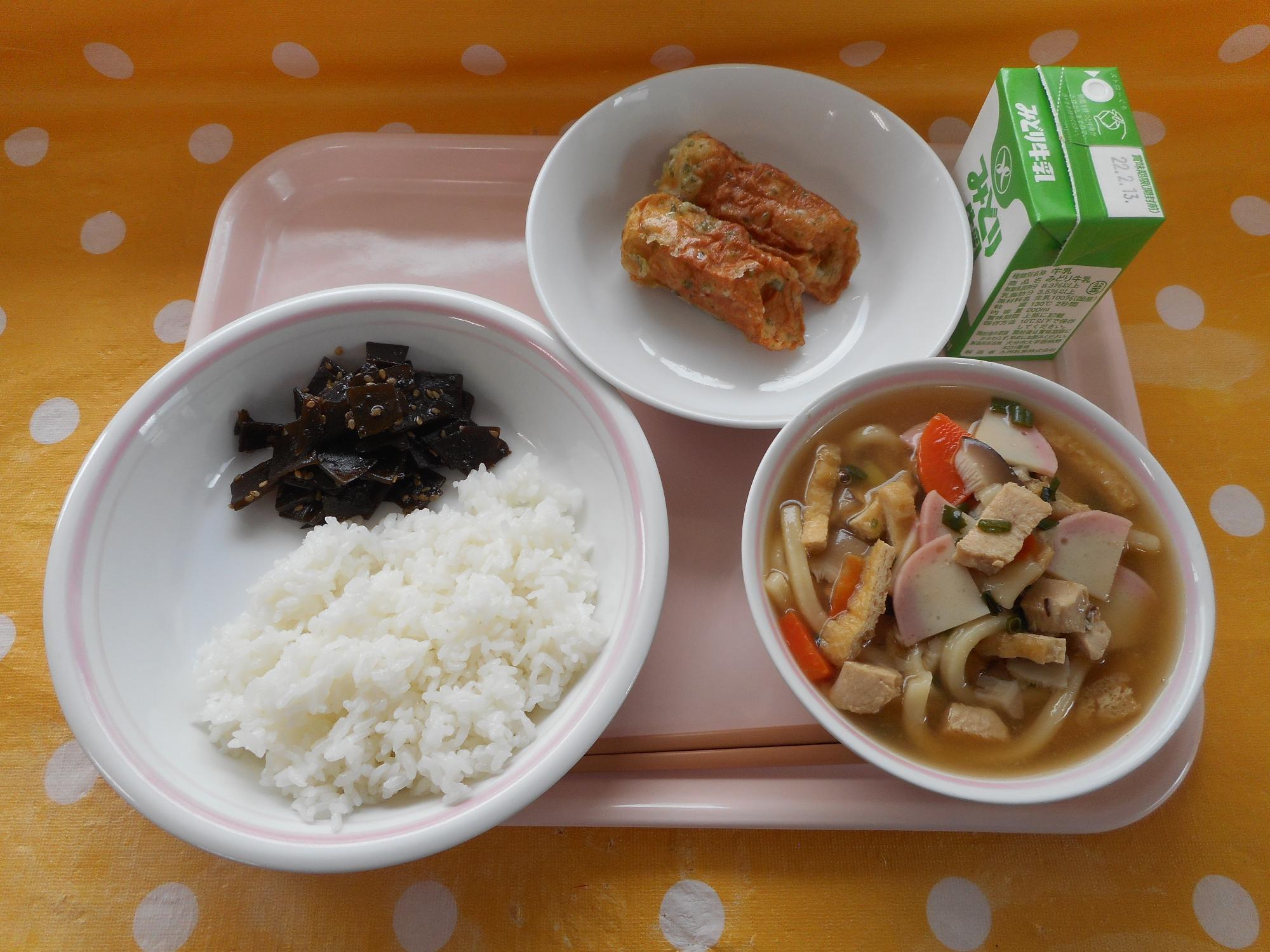2022年2月4日の給食写真