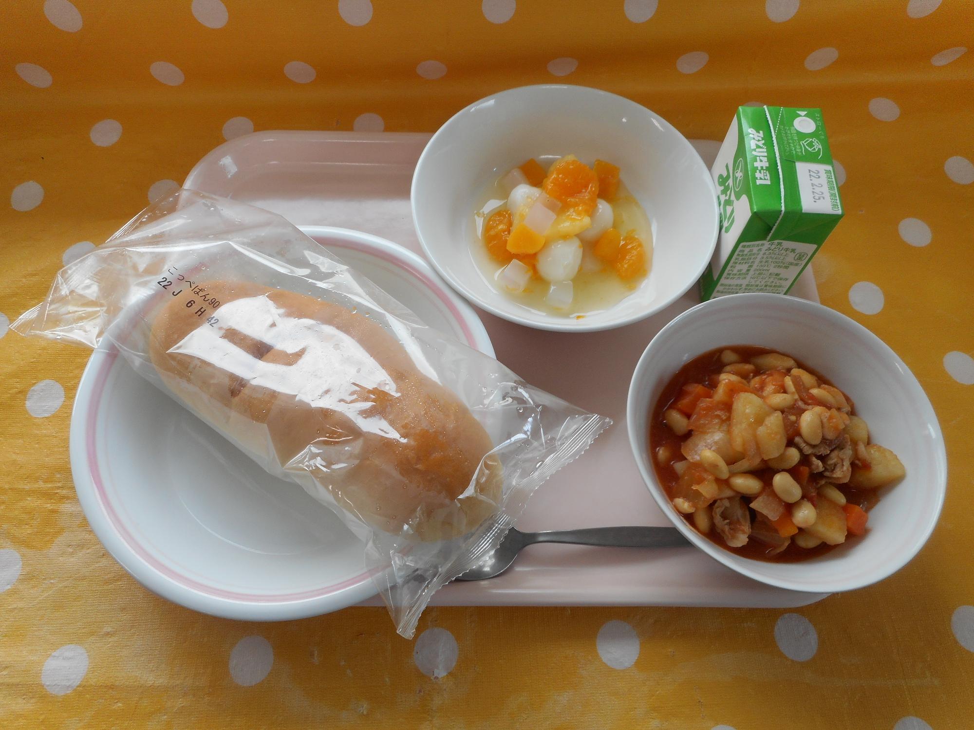2022年2月16日の給食写真