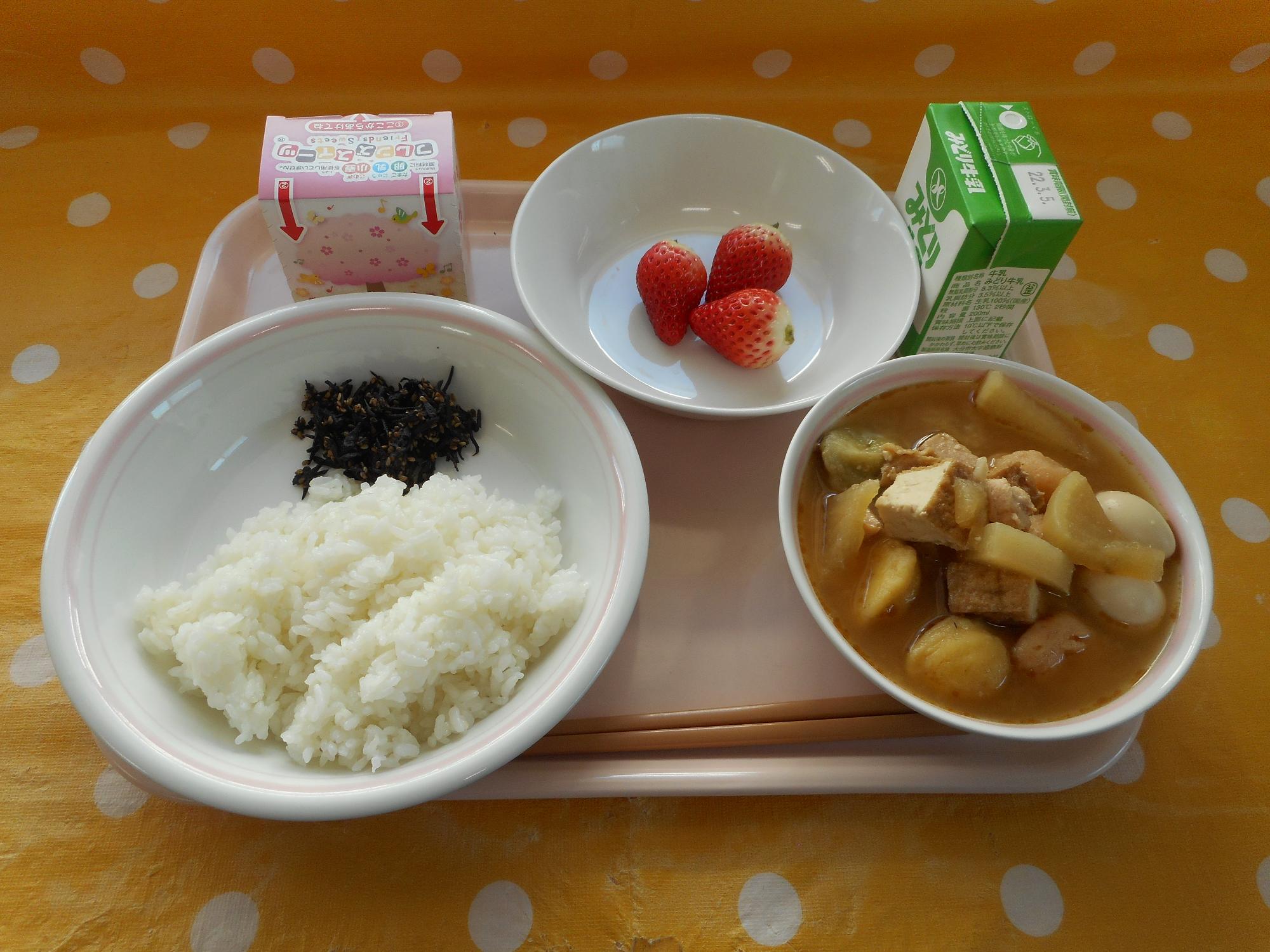 2022年2月24日の給食写真