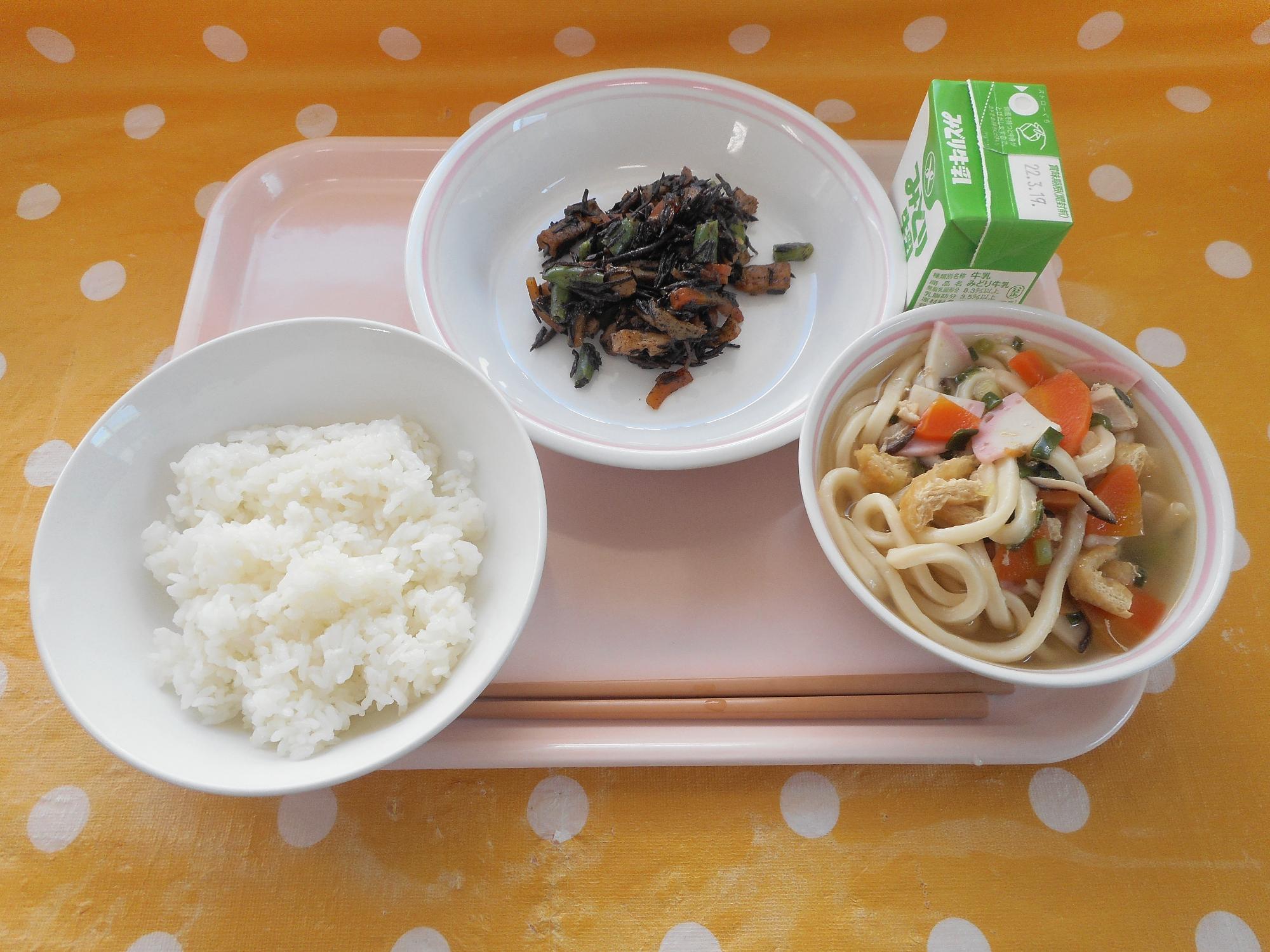 2022年3月10日の給食写真