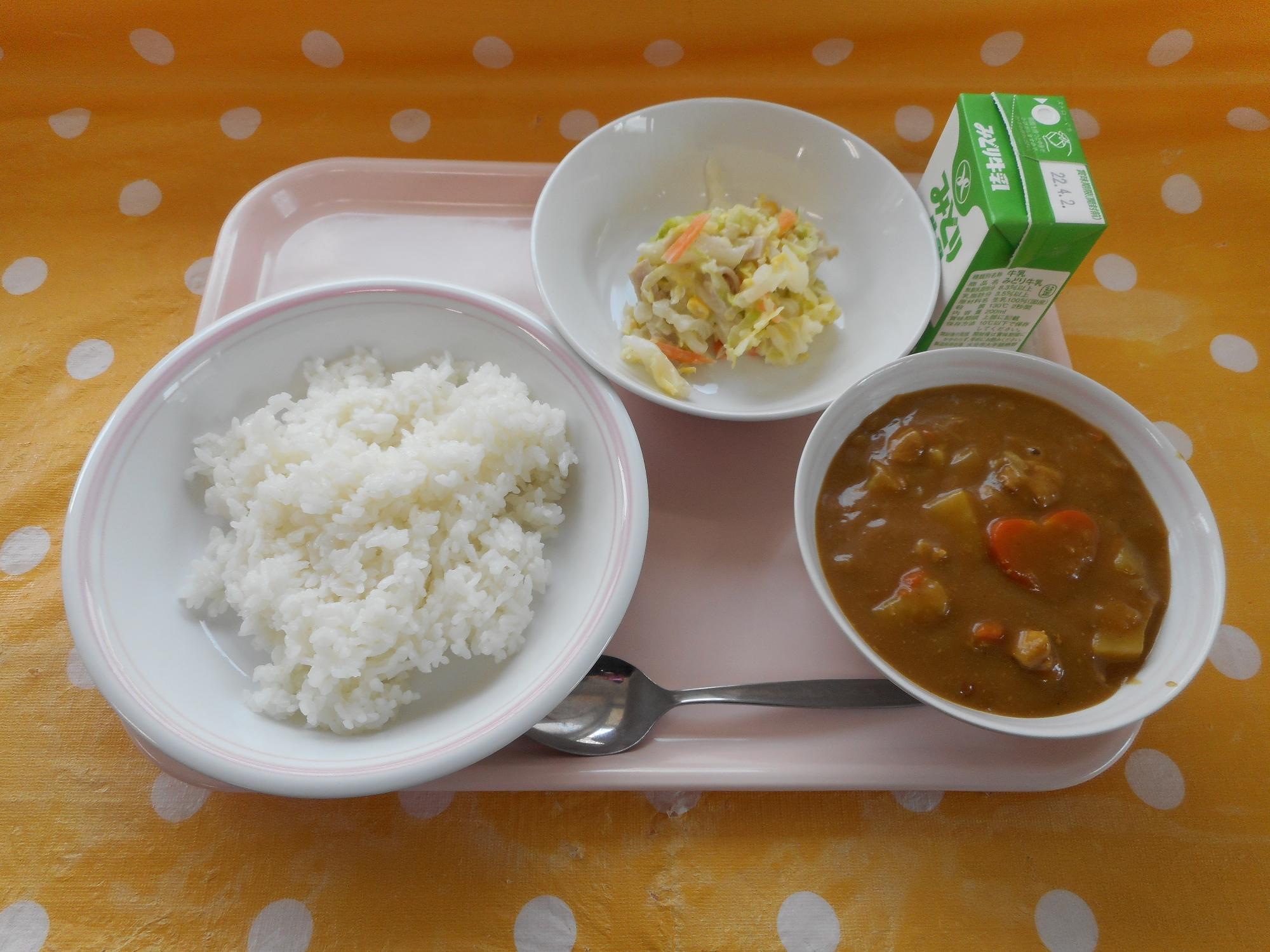 2022年3月24日の給食写真
