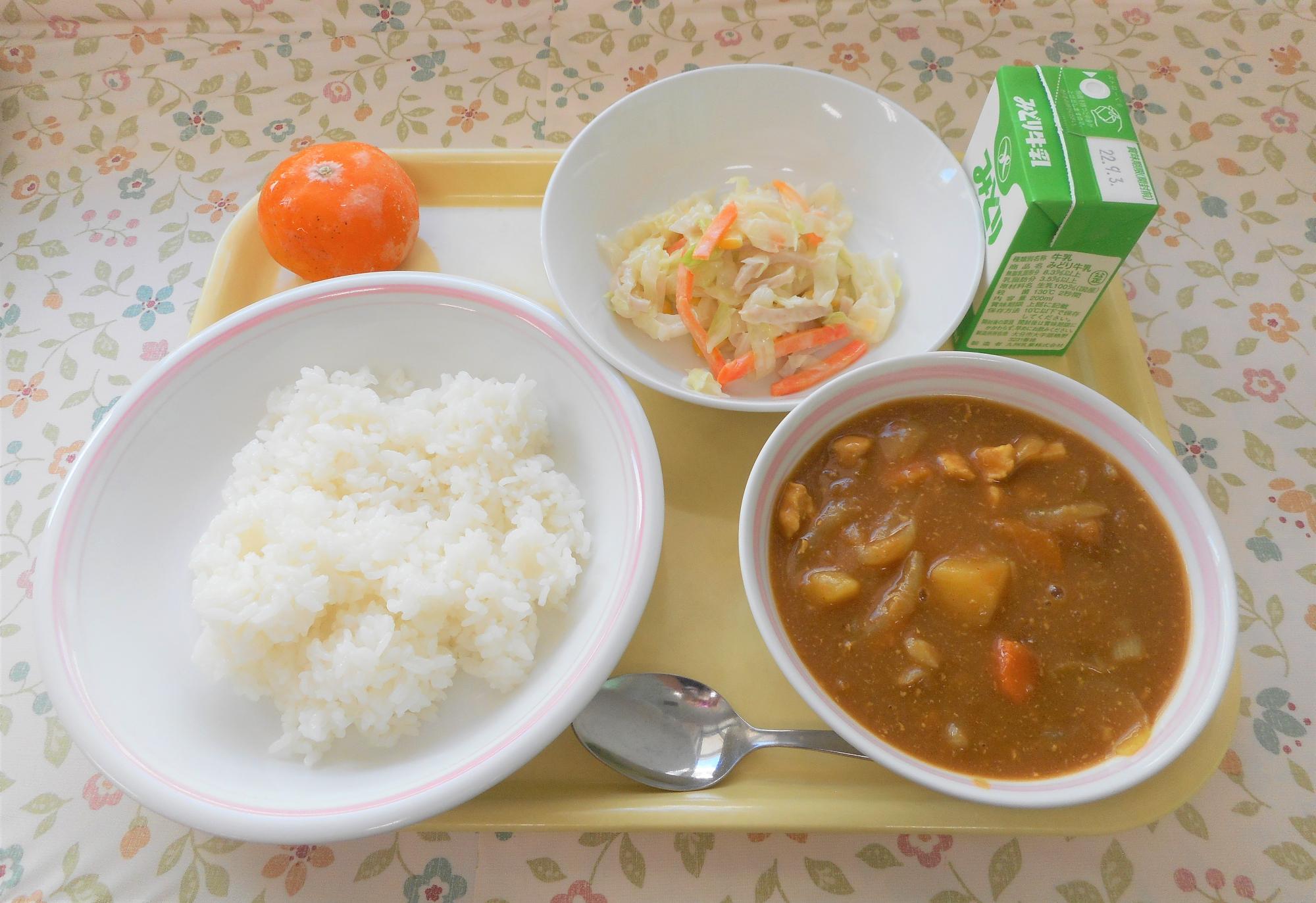 2022年8月25日の給食写真