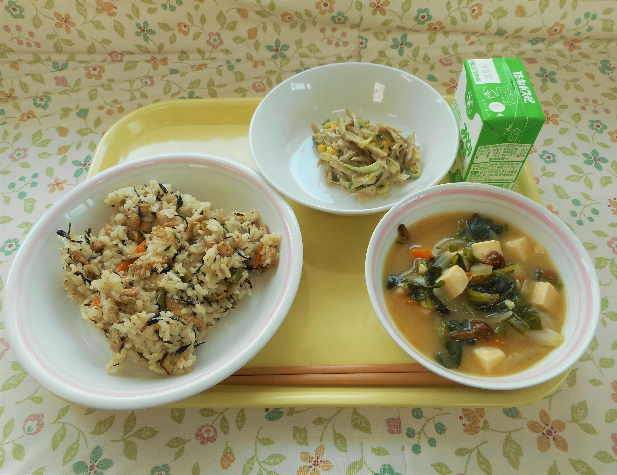 2022年8月29日の給食写真