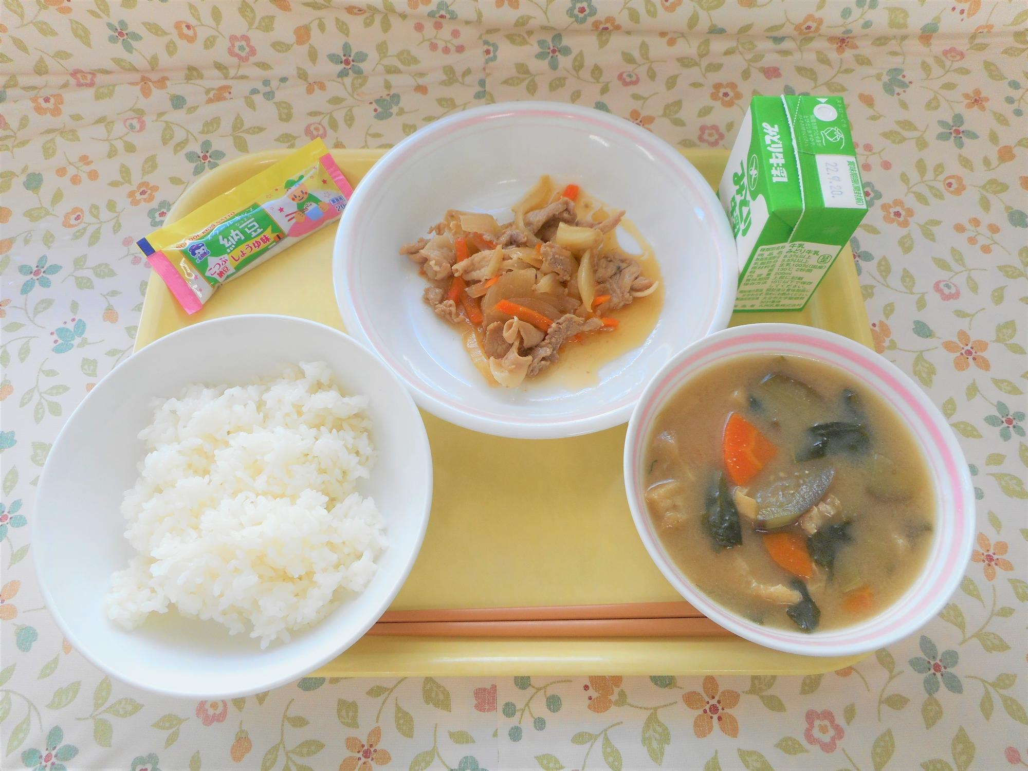 2022年9月12日の給食写真