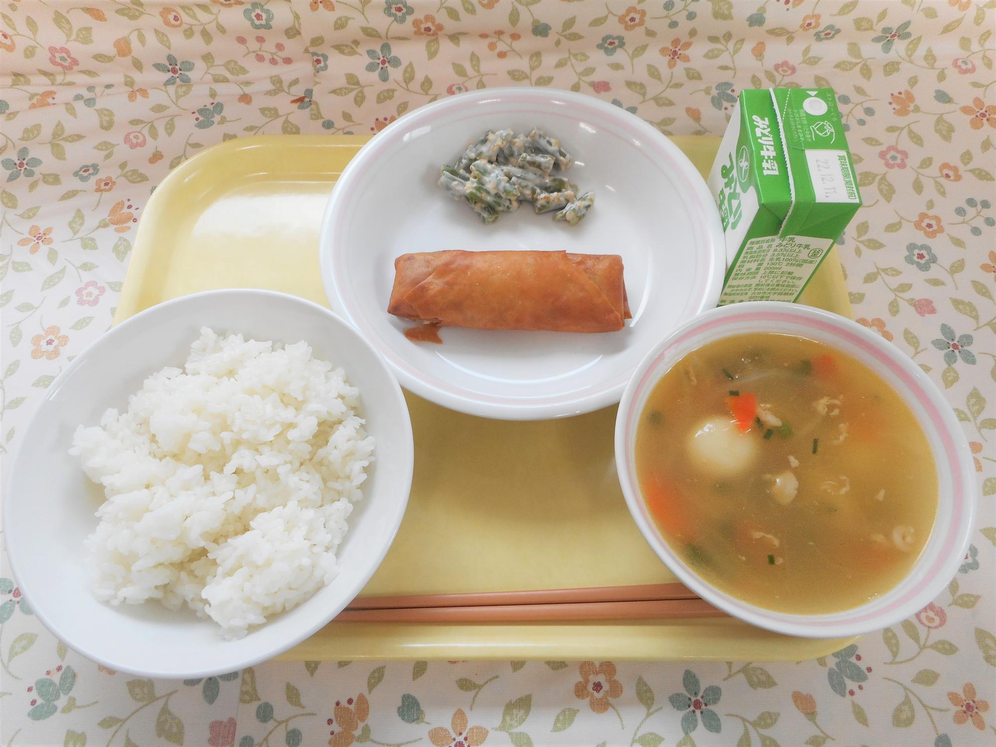 2022年12月2日の給食写真