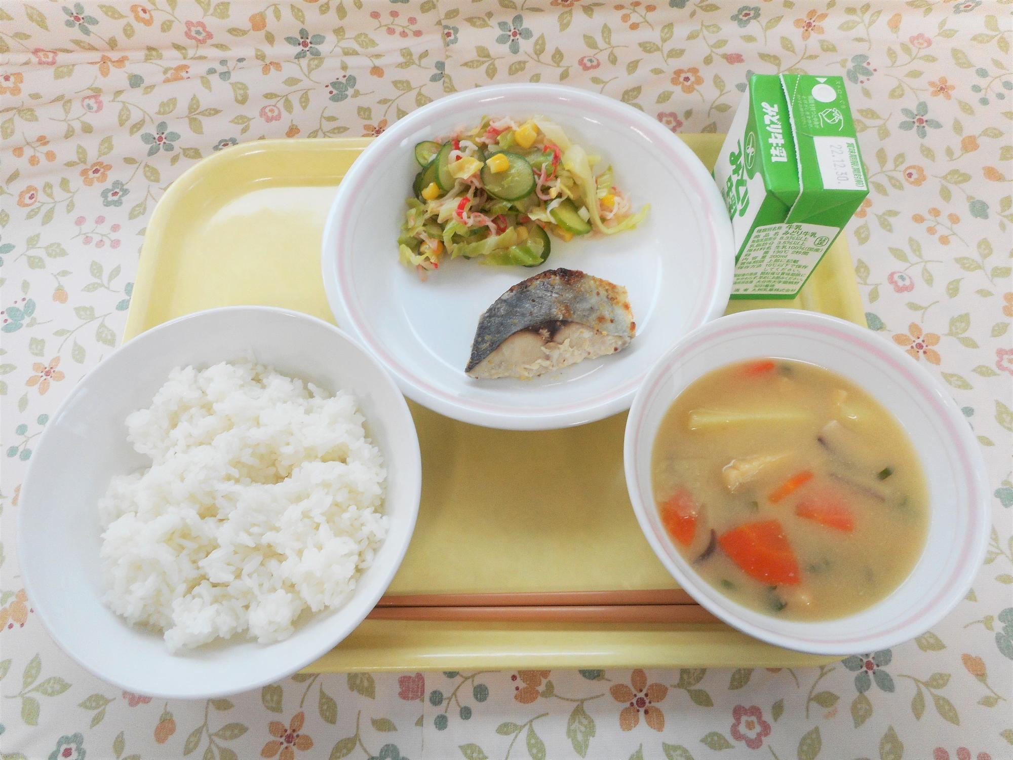 2022年12月21日の給食写真