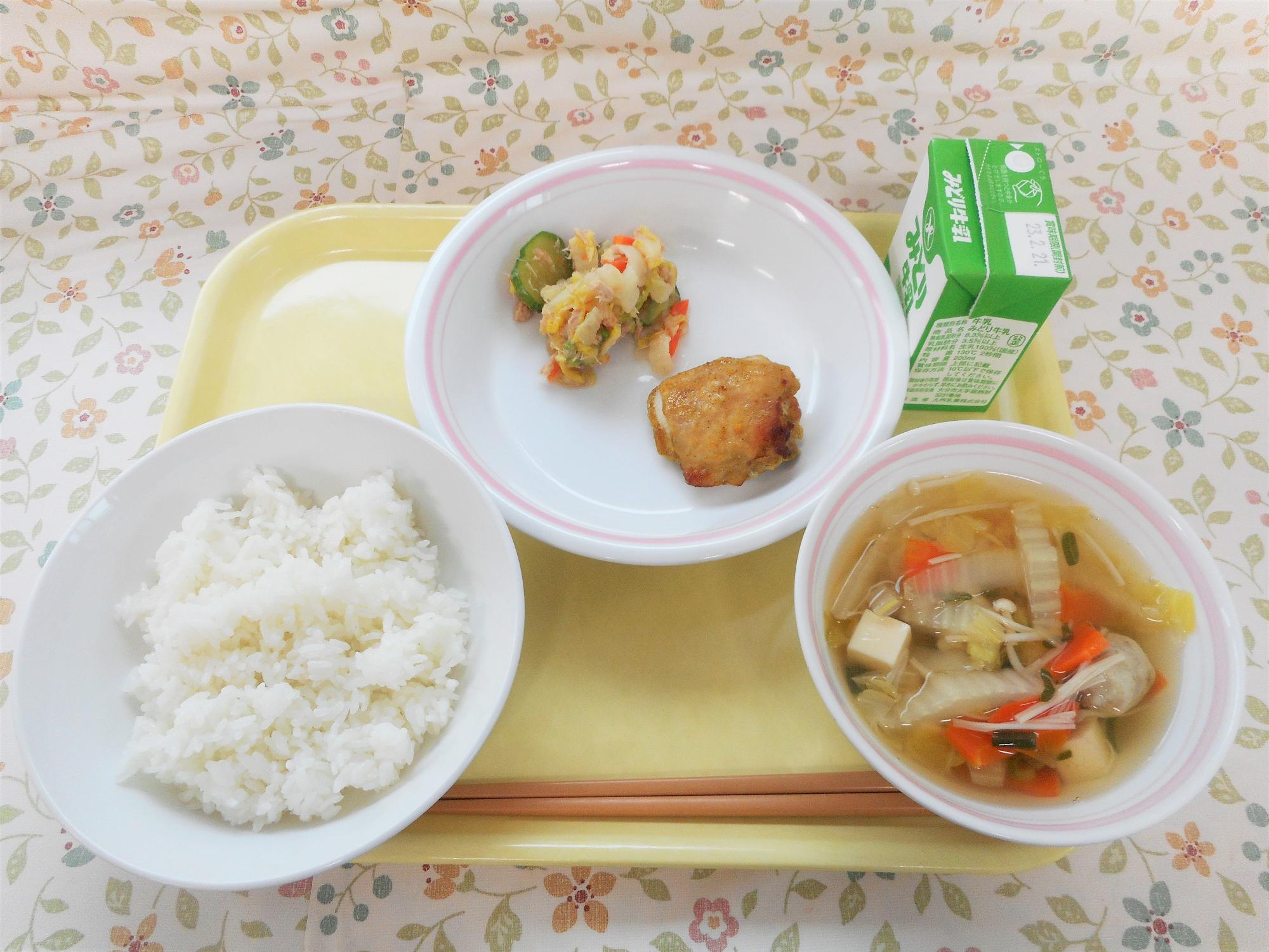2023年2月13日の給食写真