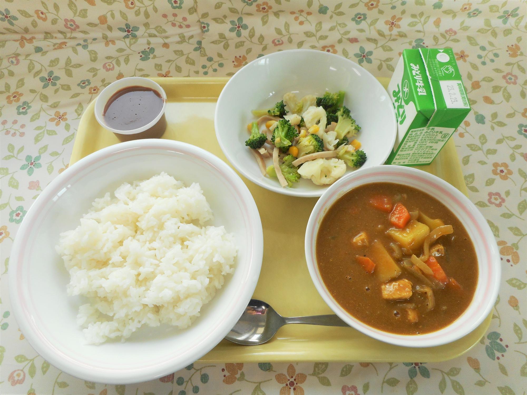 2023年2月14日の給食写真