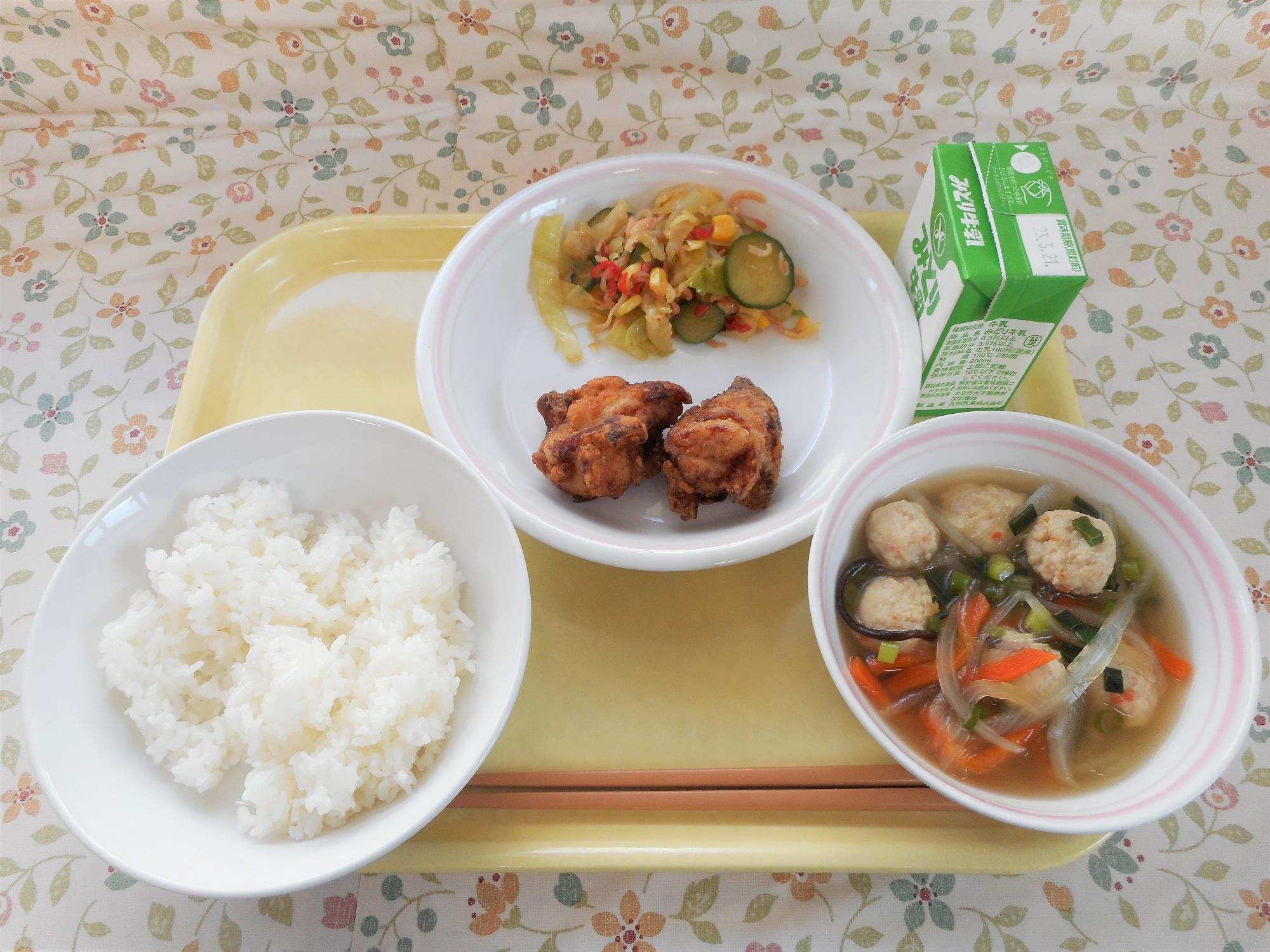 2023年3月13日の給食写真