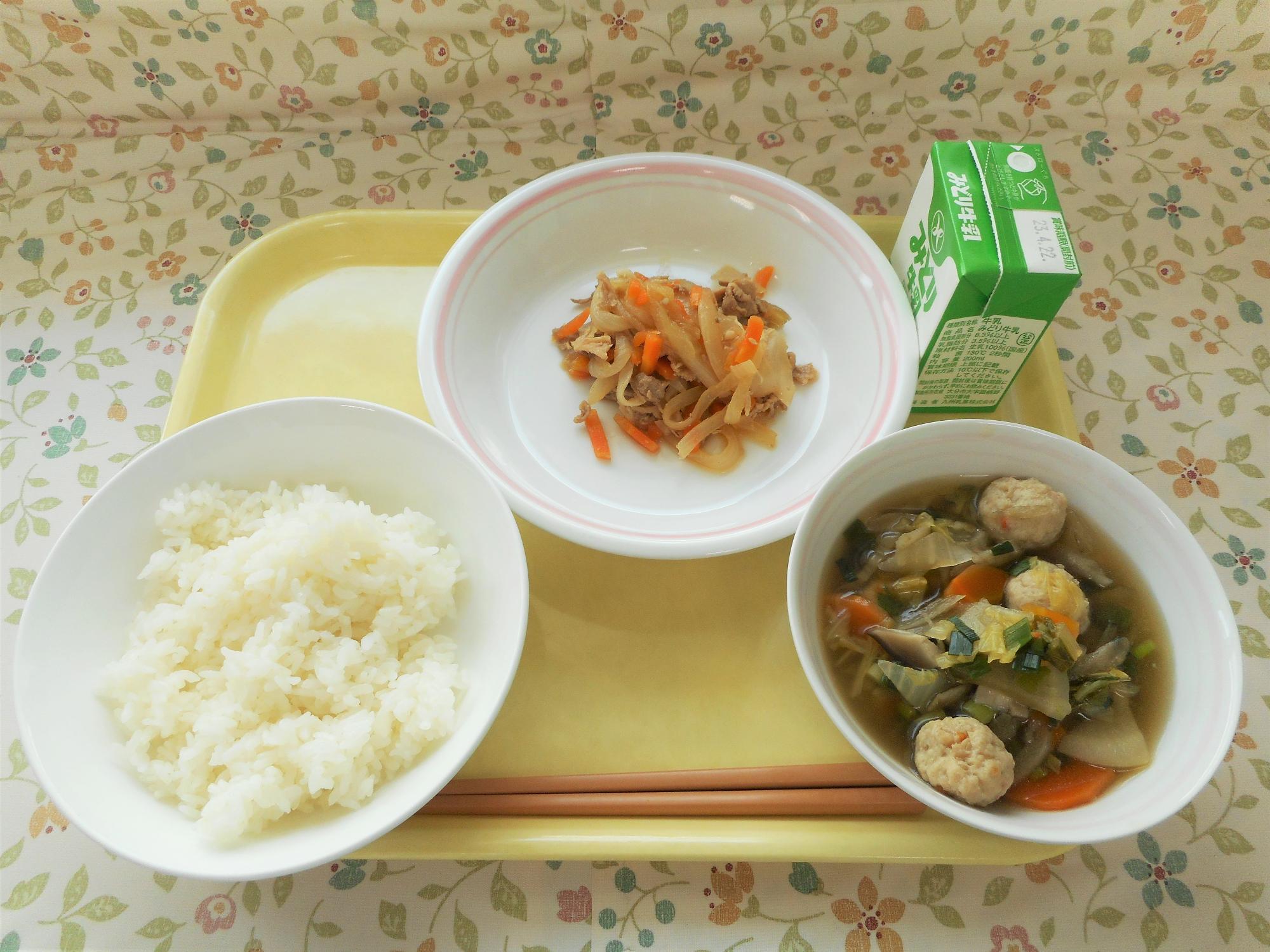 2023年4月13日の給食写真