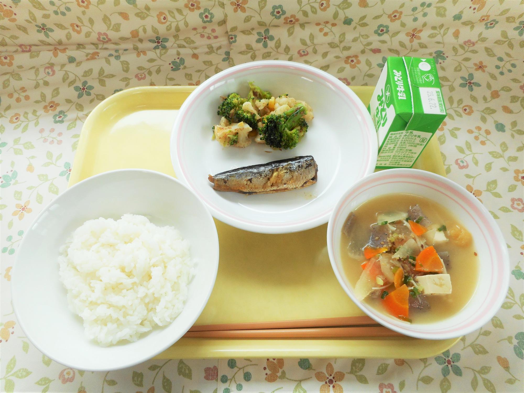 2023年6月13日の給食写真