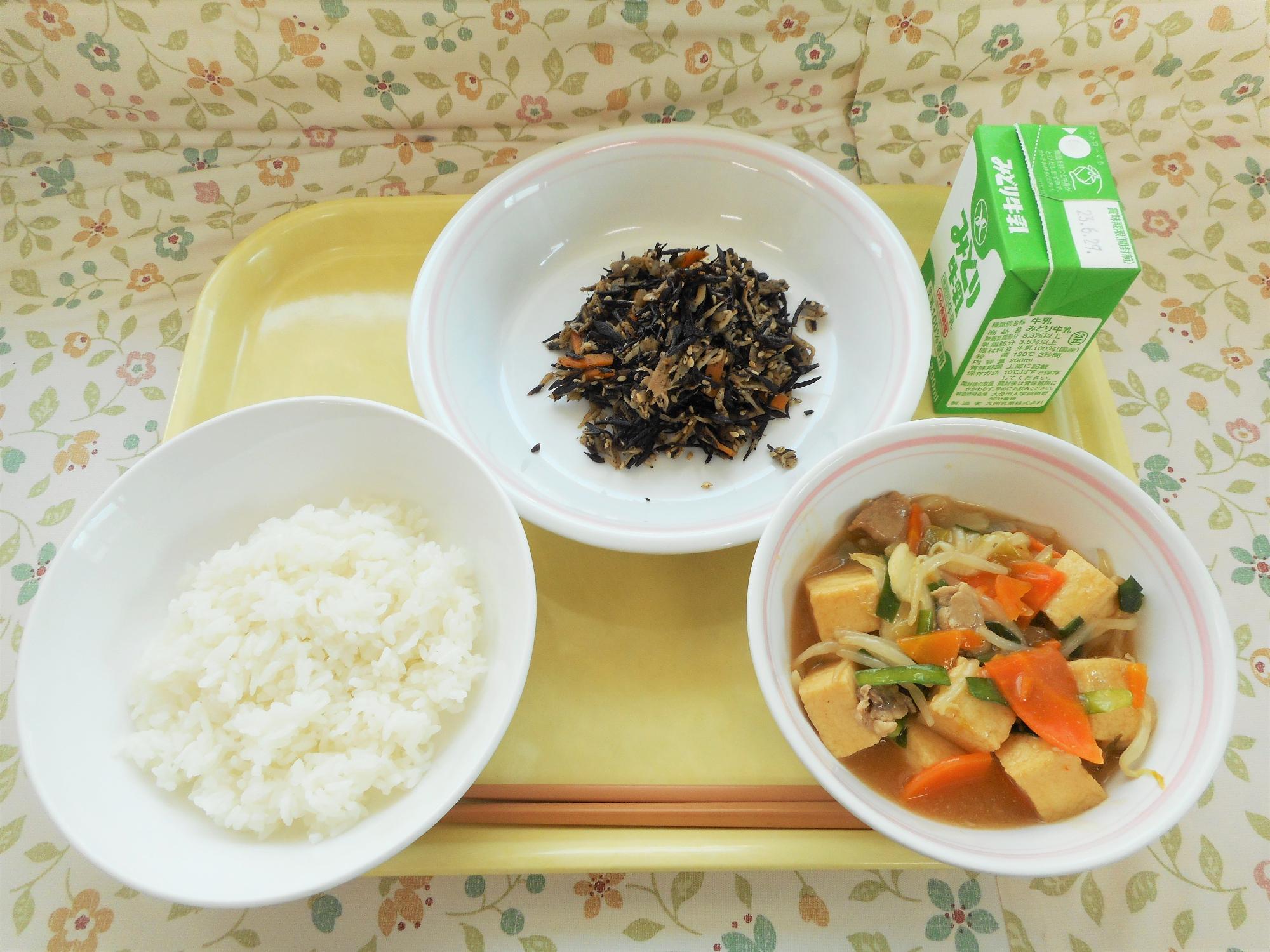 2023年6月20日の給食写真