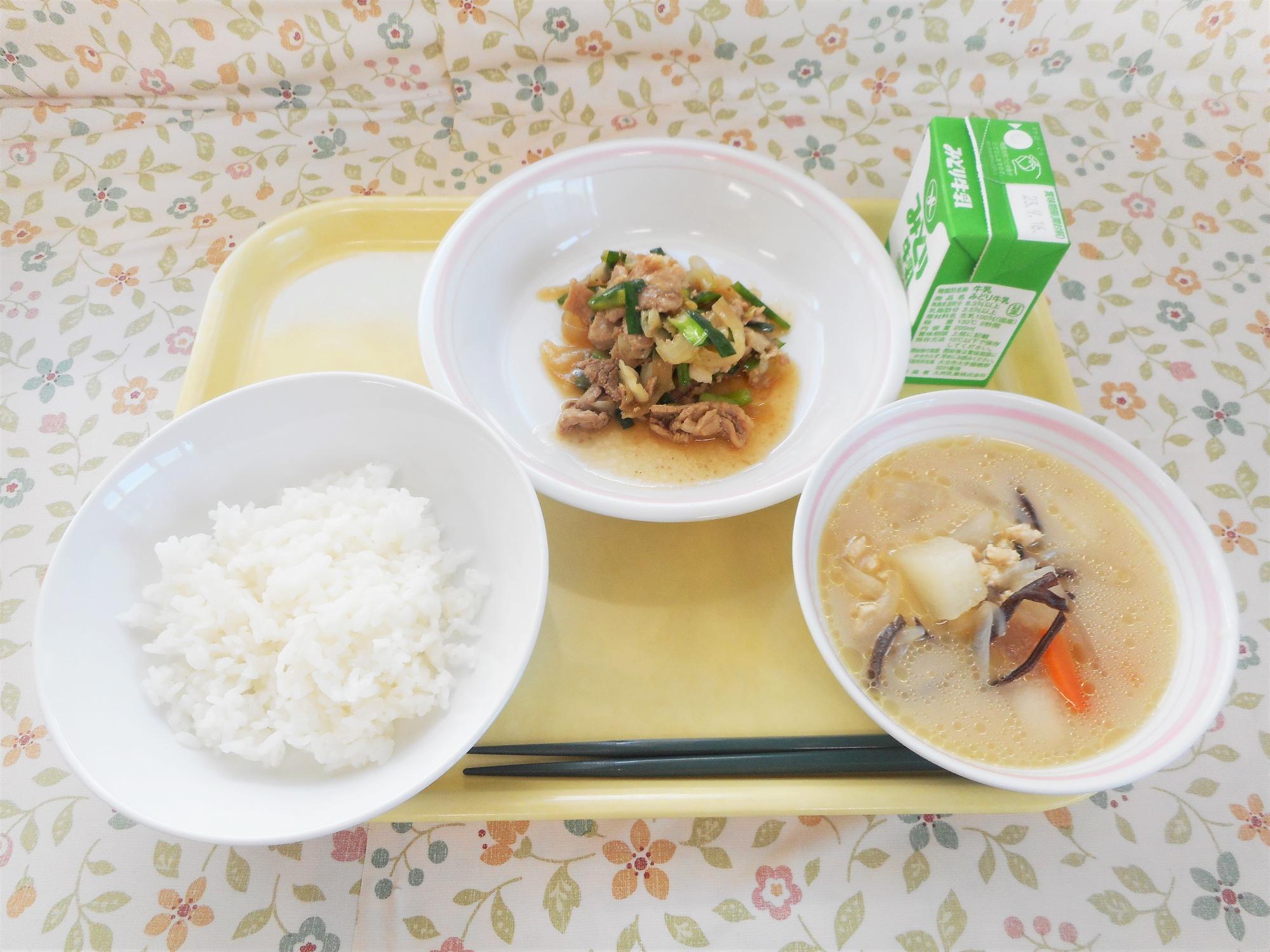 2023年9月7日の給食写真