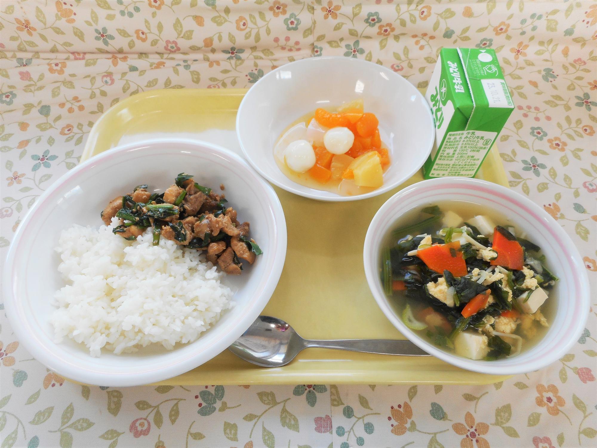 2023年10月12日の給食写真