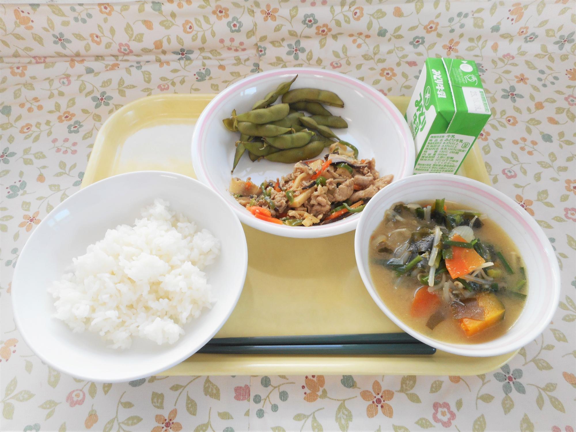 2023年10月19日の給食写真
