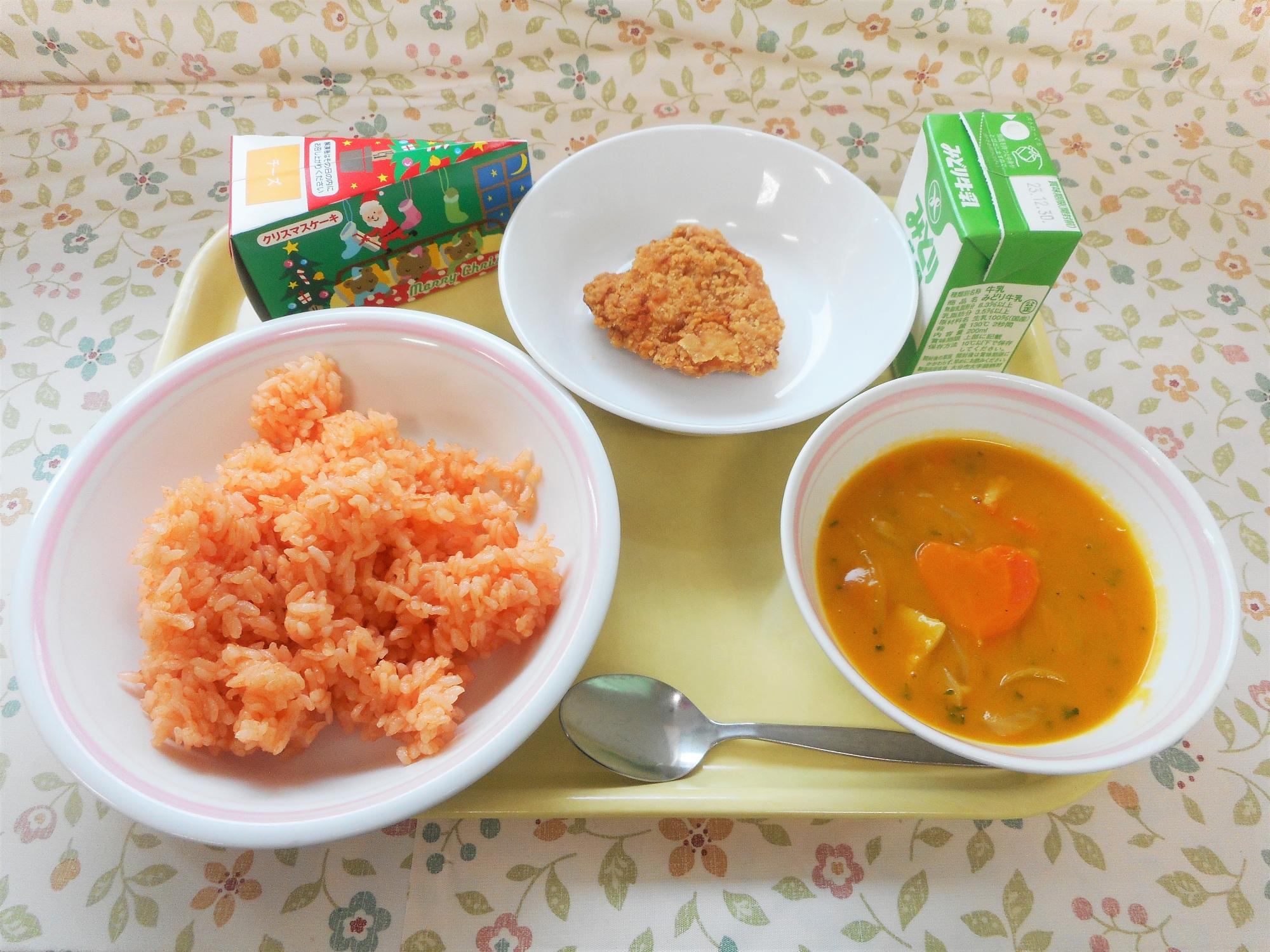 2023年12月21日の給食写真