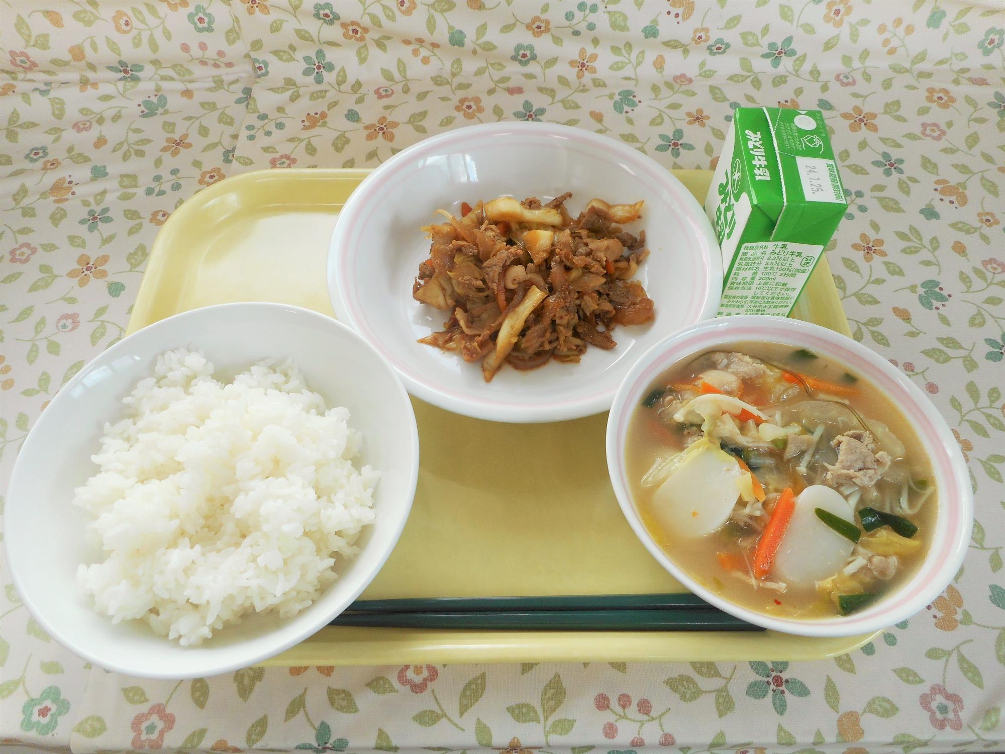 2024年1月16日の給食写真