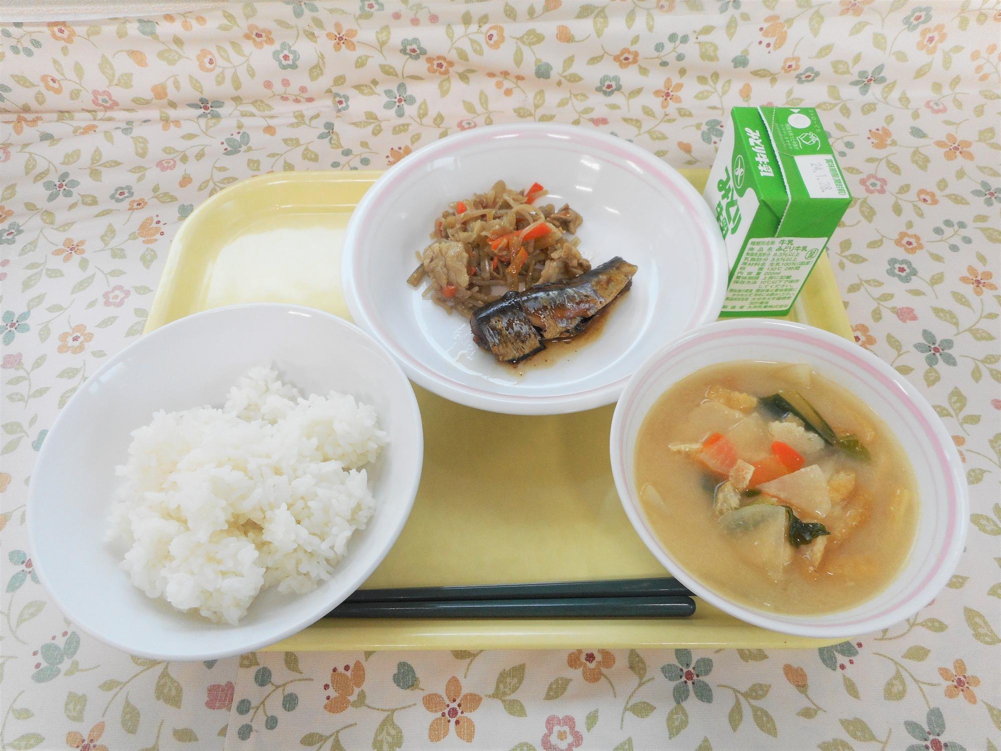 2024年1月19日の給食写真
