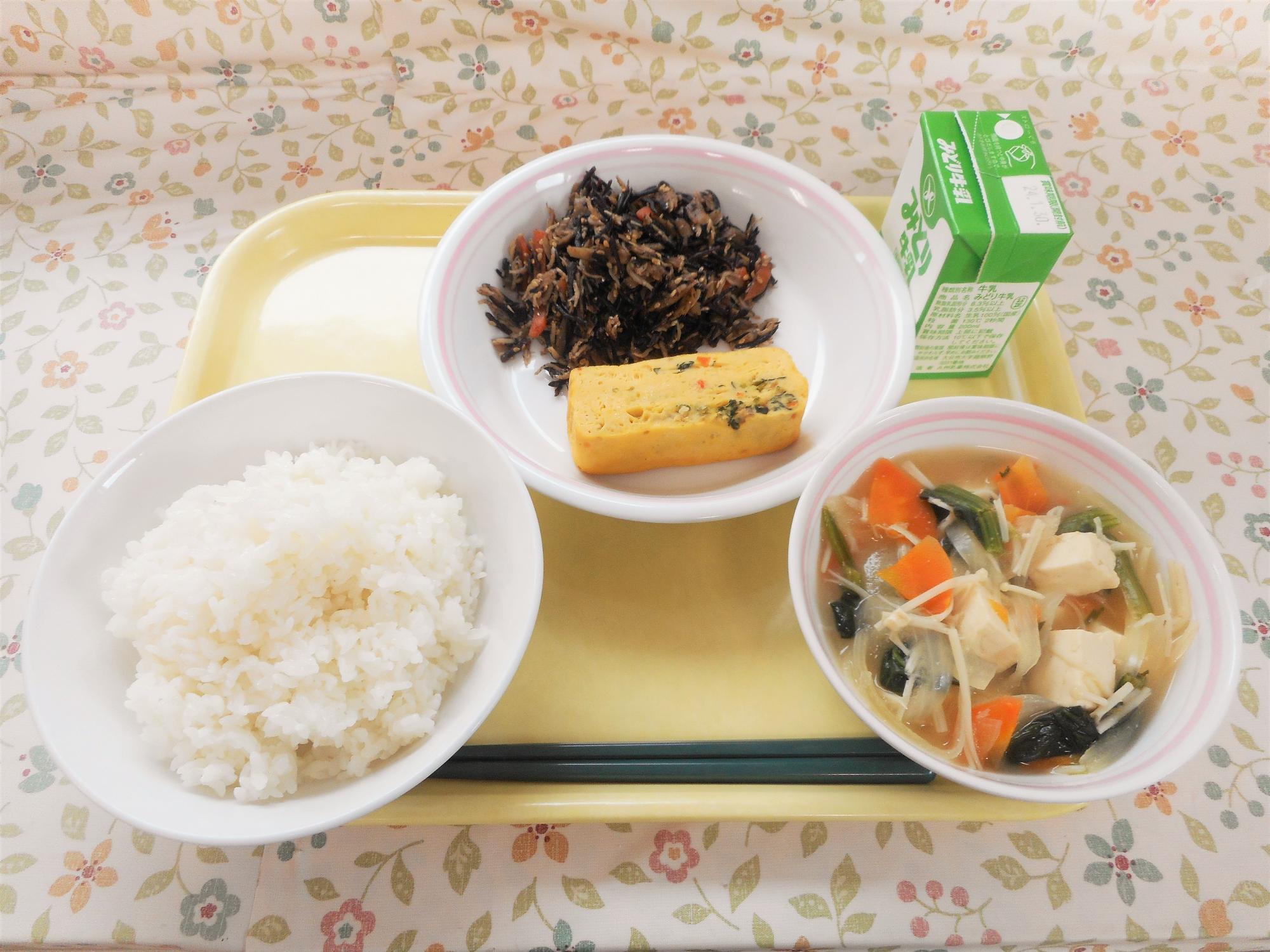 2024年1月22日の給食写真
