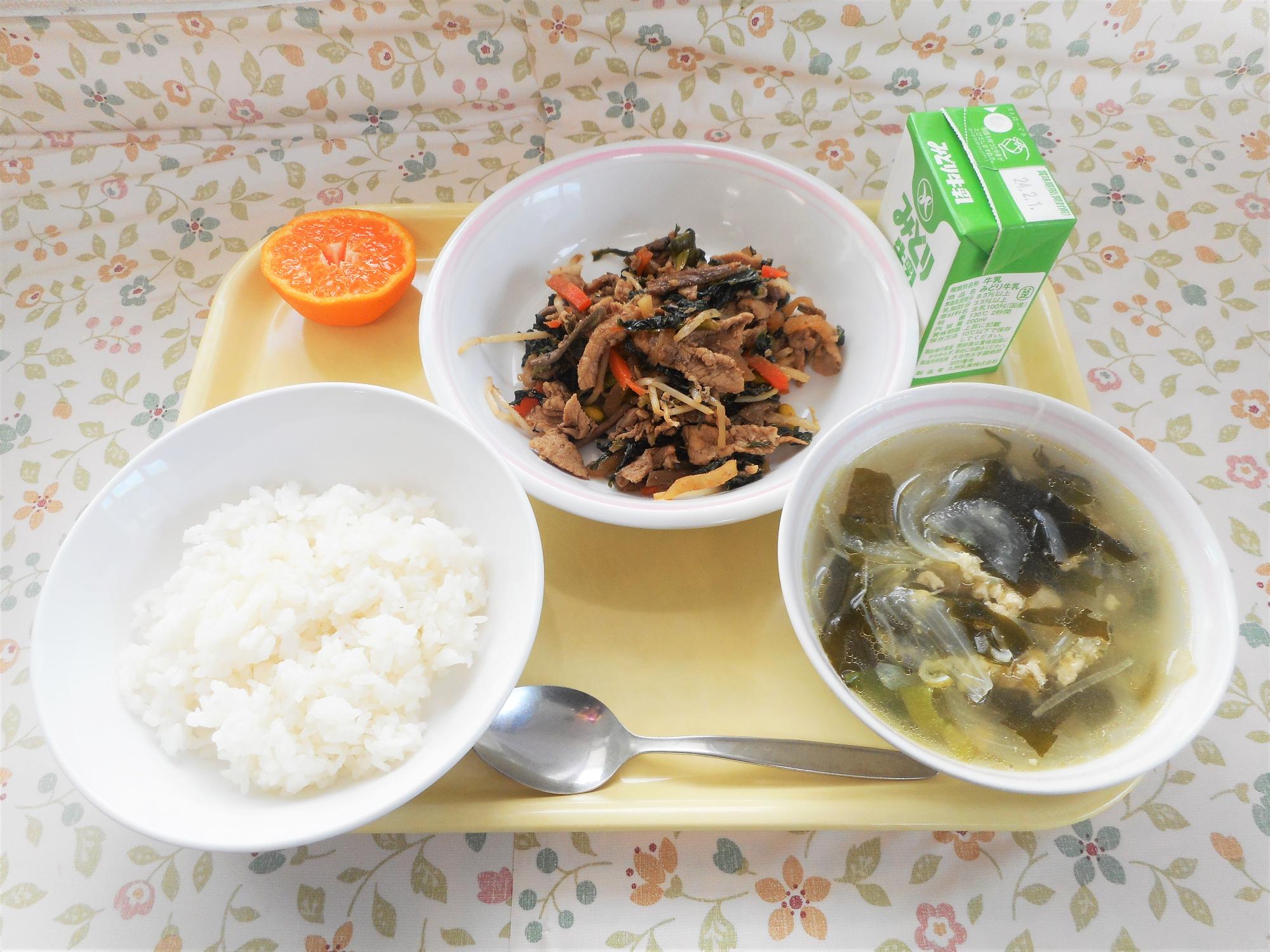 2024年1月23日の給食写真