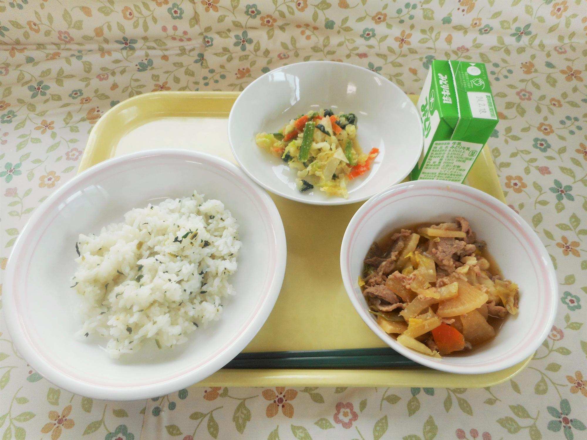 2024年2月9日の給食写真