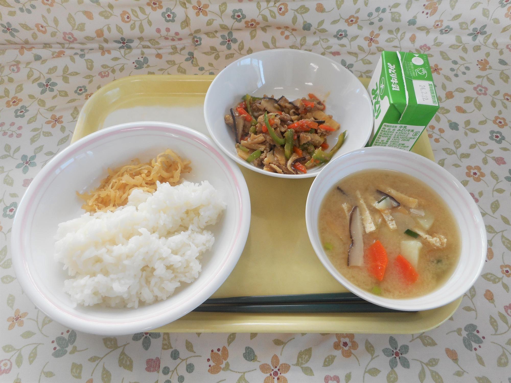 2024年2月13日の給食写真