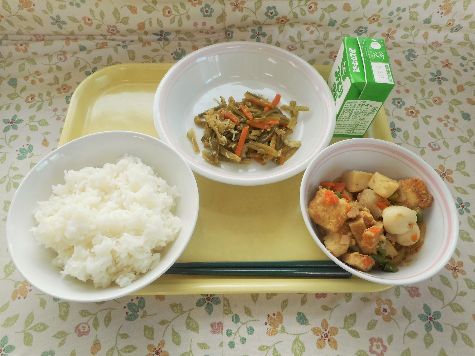 2024年2月16日の給食写真