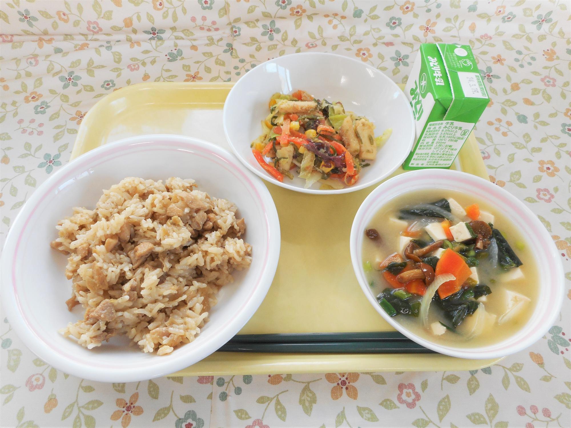 2024年3月11日の給食写真