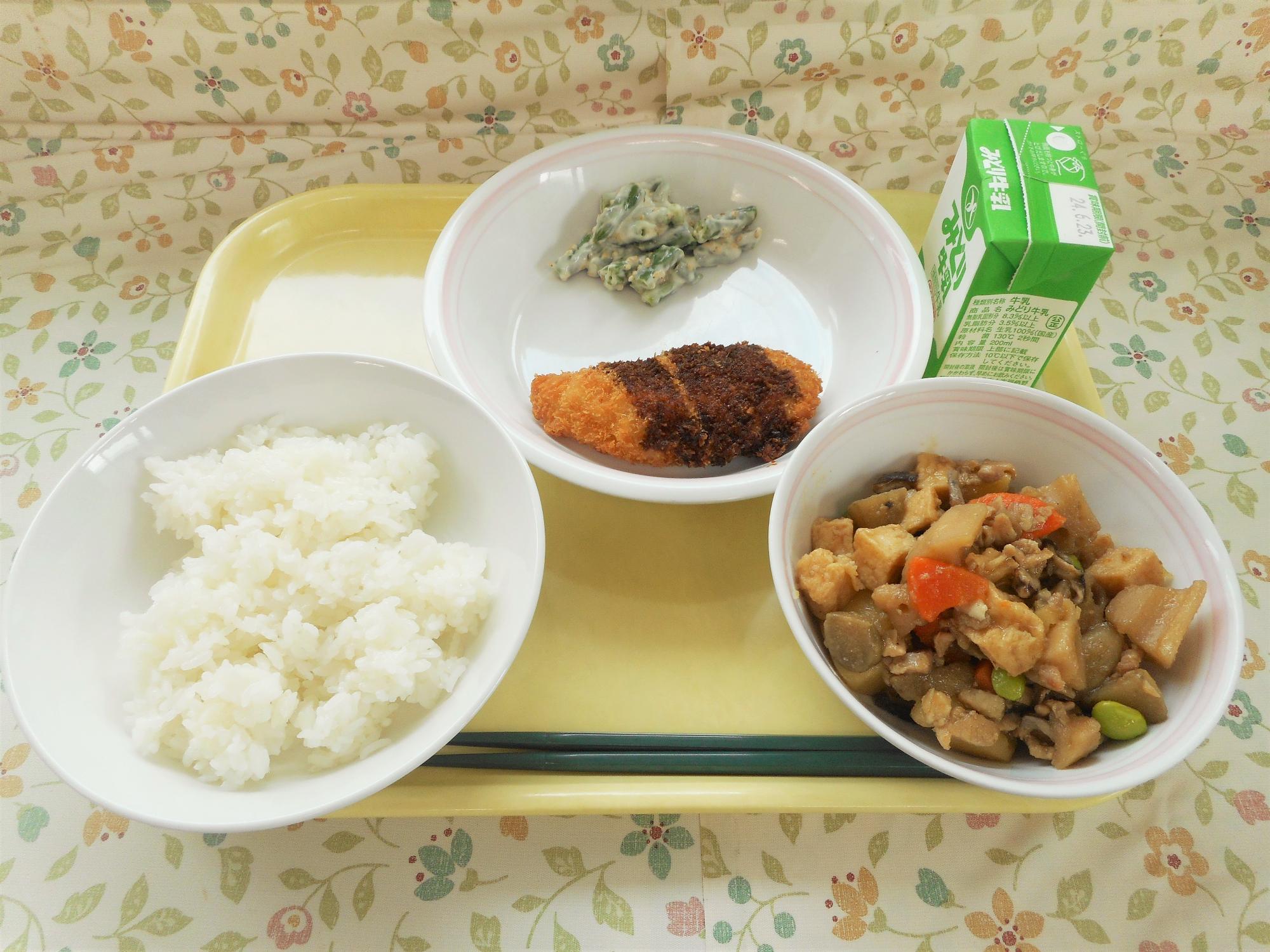 2024年6月14日の給食写真