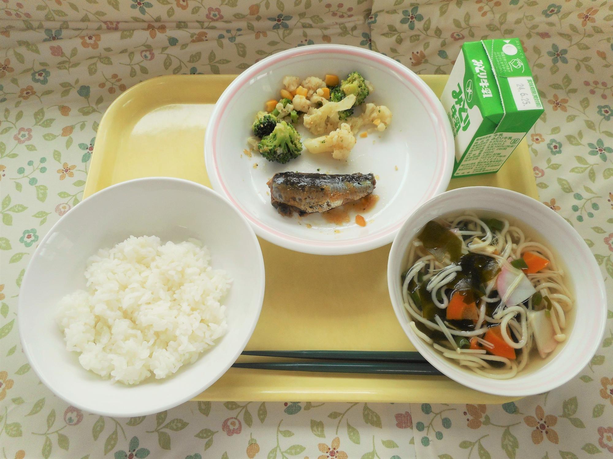 2024年6月17日の給食写真