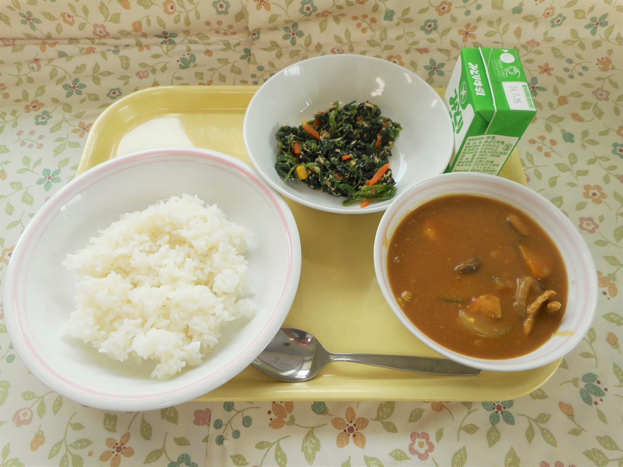 2024年7月17日の給食写真